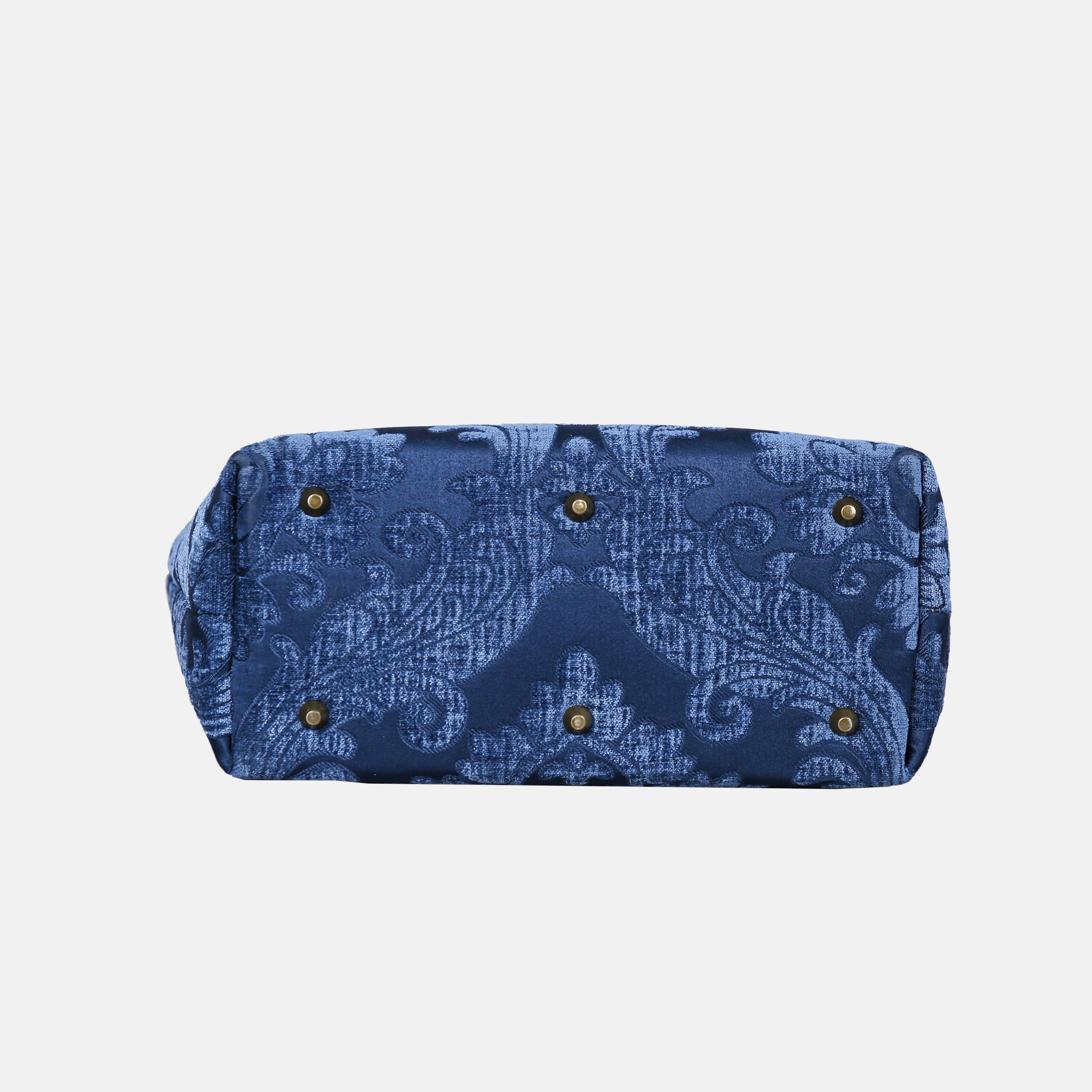 Queen Royal Blue Carpet Tote Shopper carpet bag of America bottom