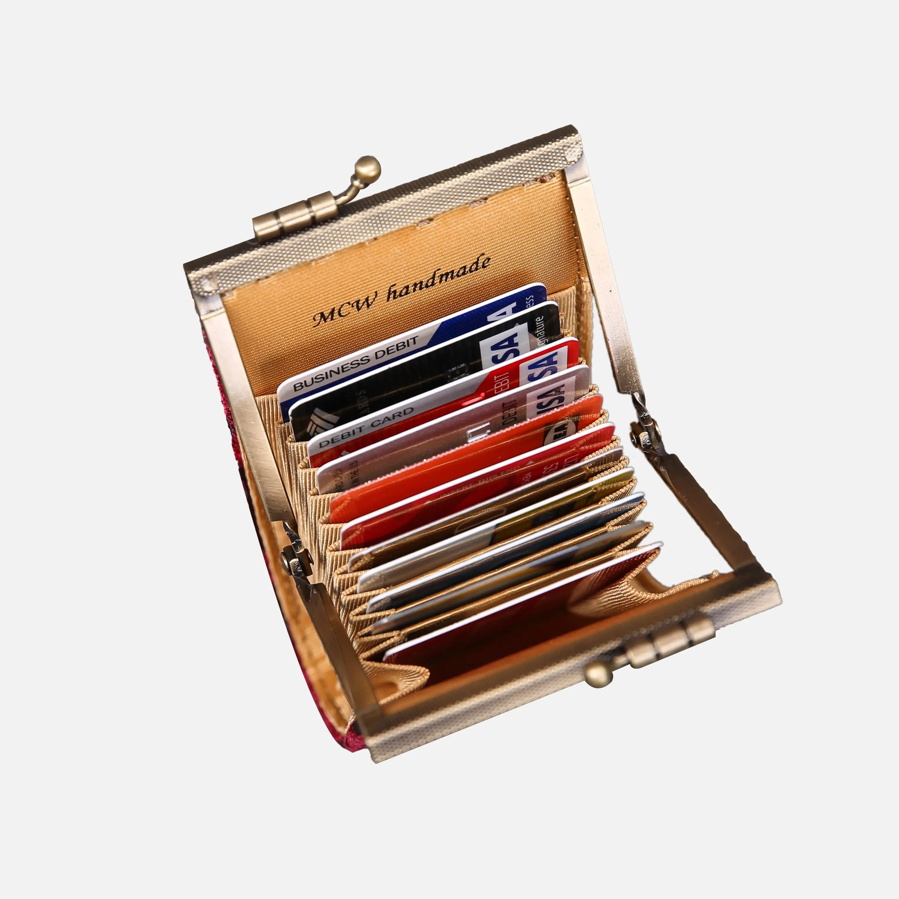 Queen Wine Card Wallet of America 11 slots in use
