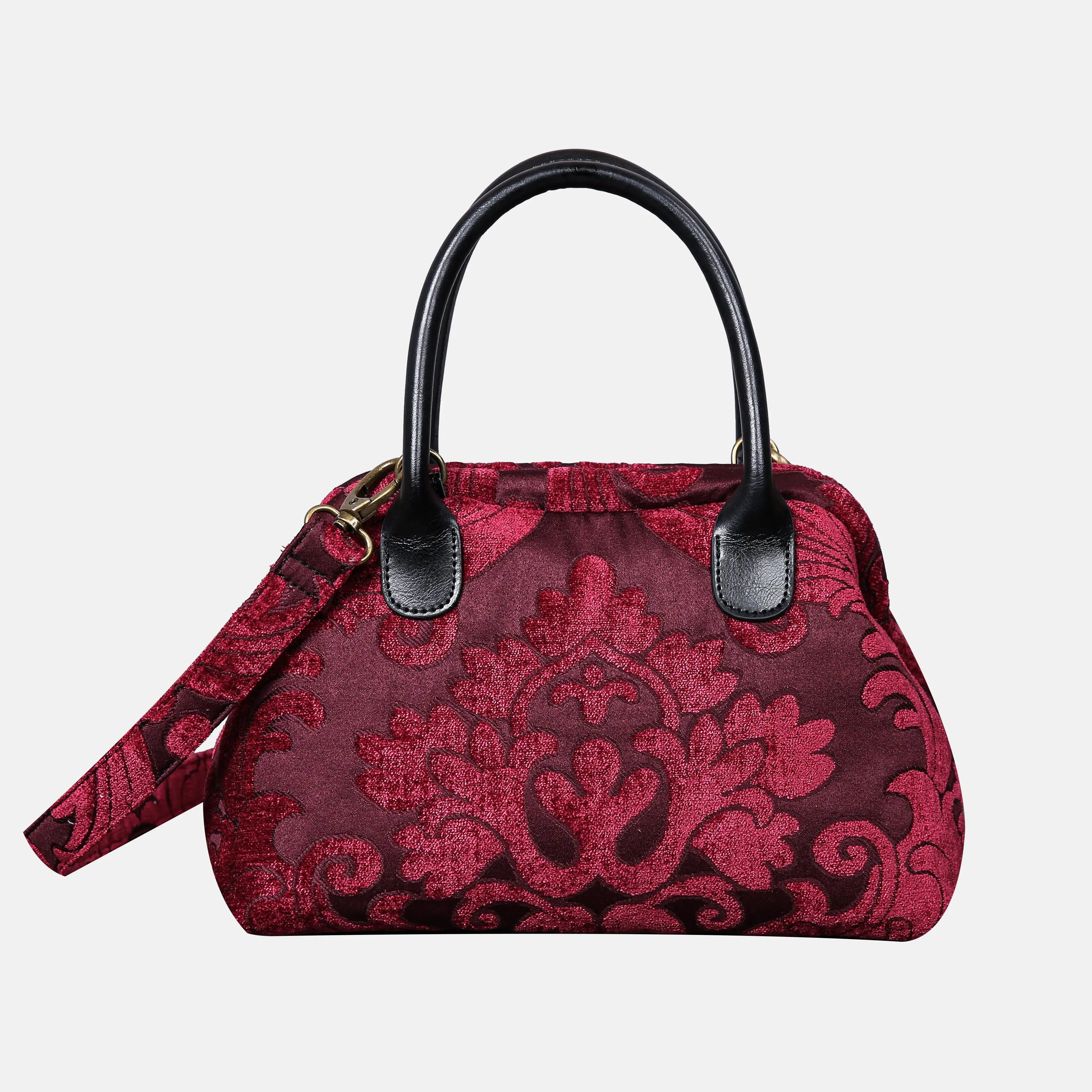 Queen Wine Carpet Satchel carpet bag MCW Handmade of America main