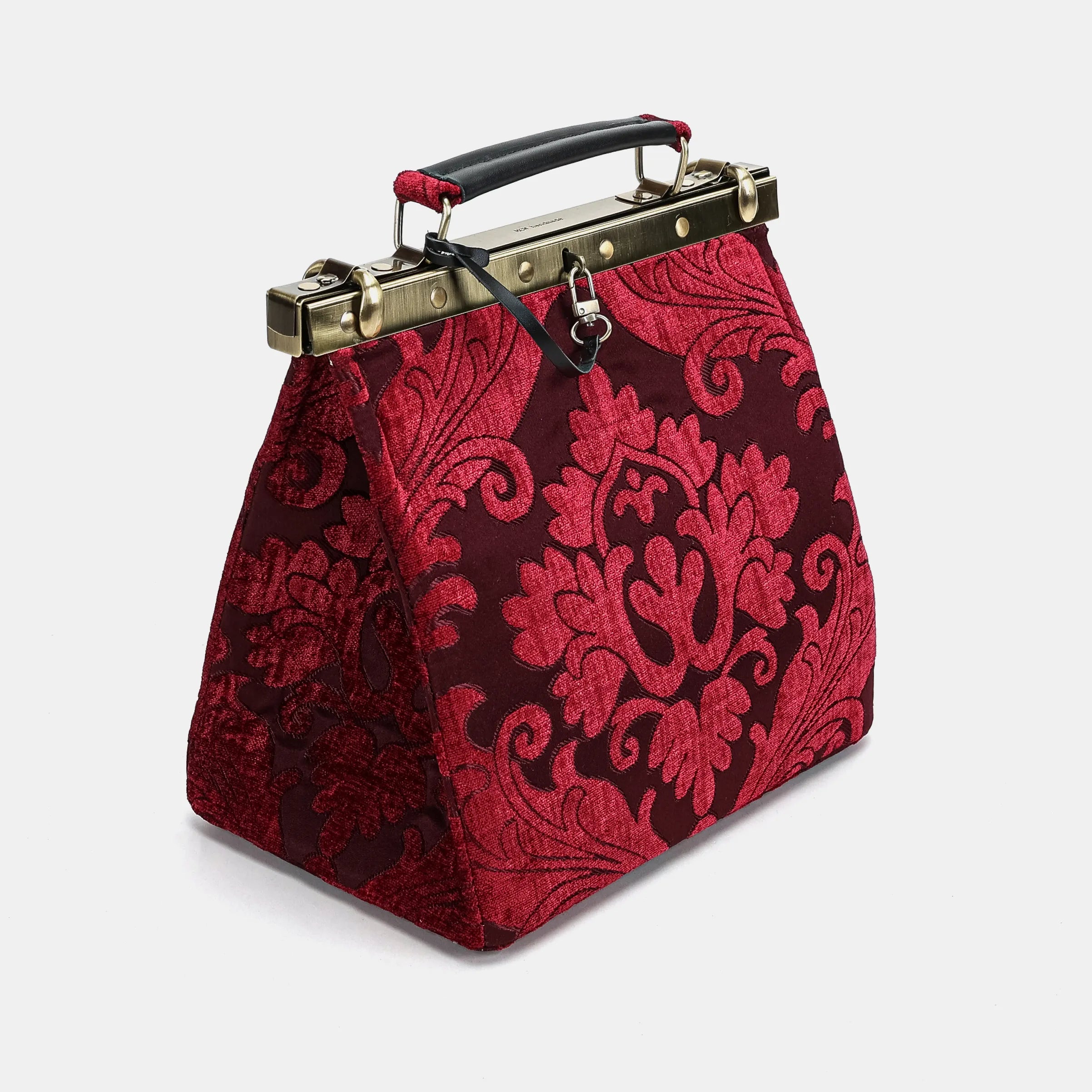 Queen Wine Cecile Carpet Purse Gladstone Bag of America side