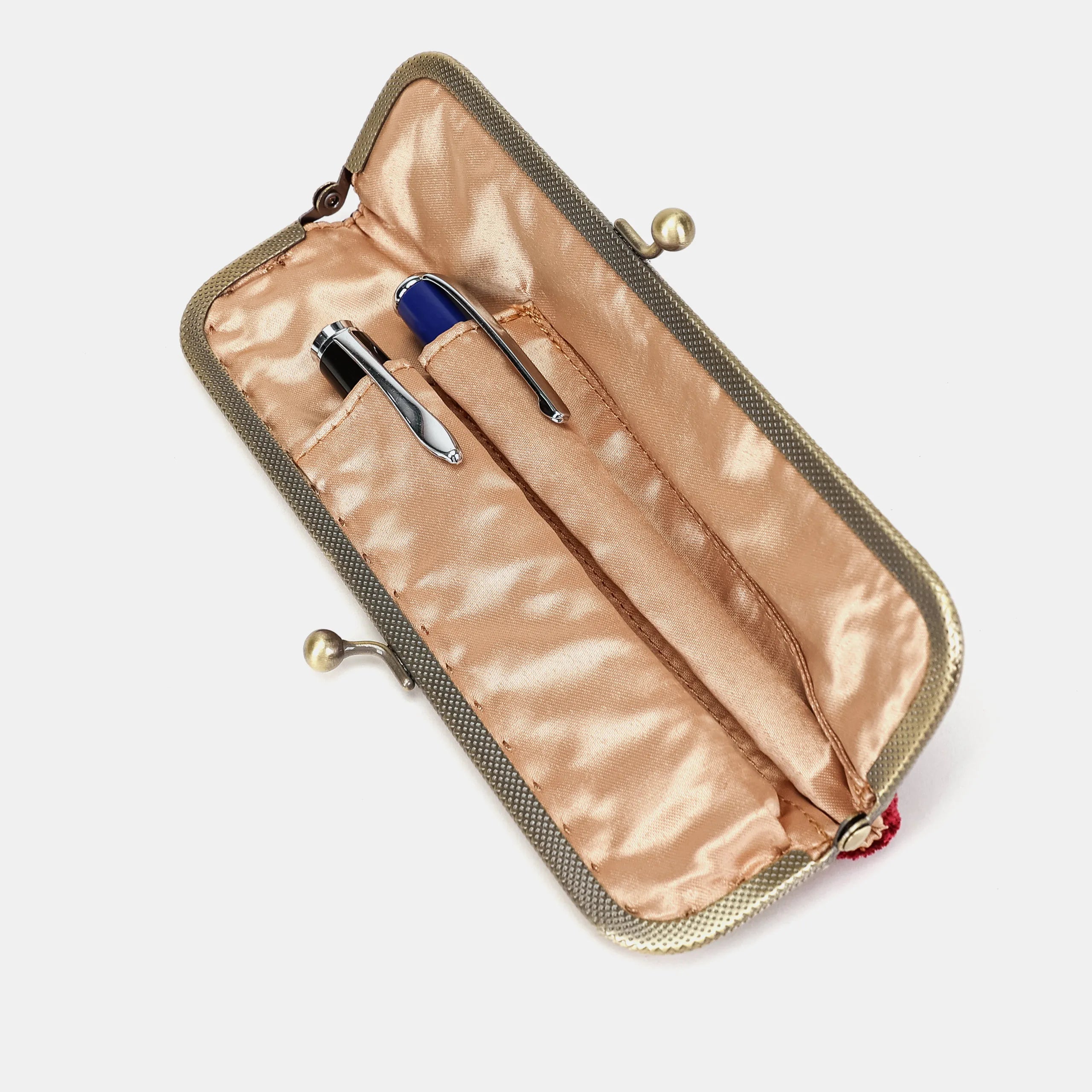 Queen Wine Duo Pen Case Carpetbag of America inside