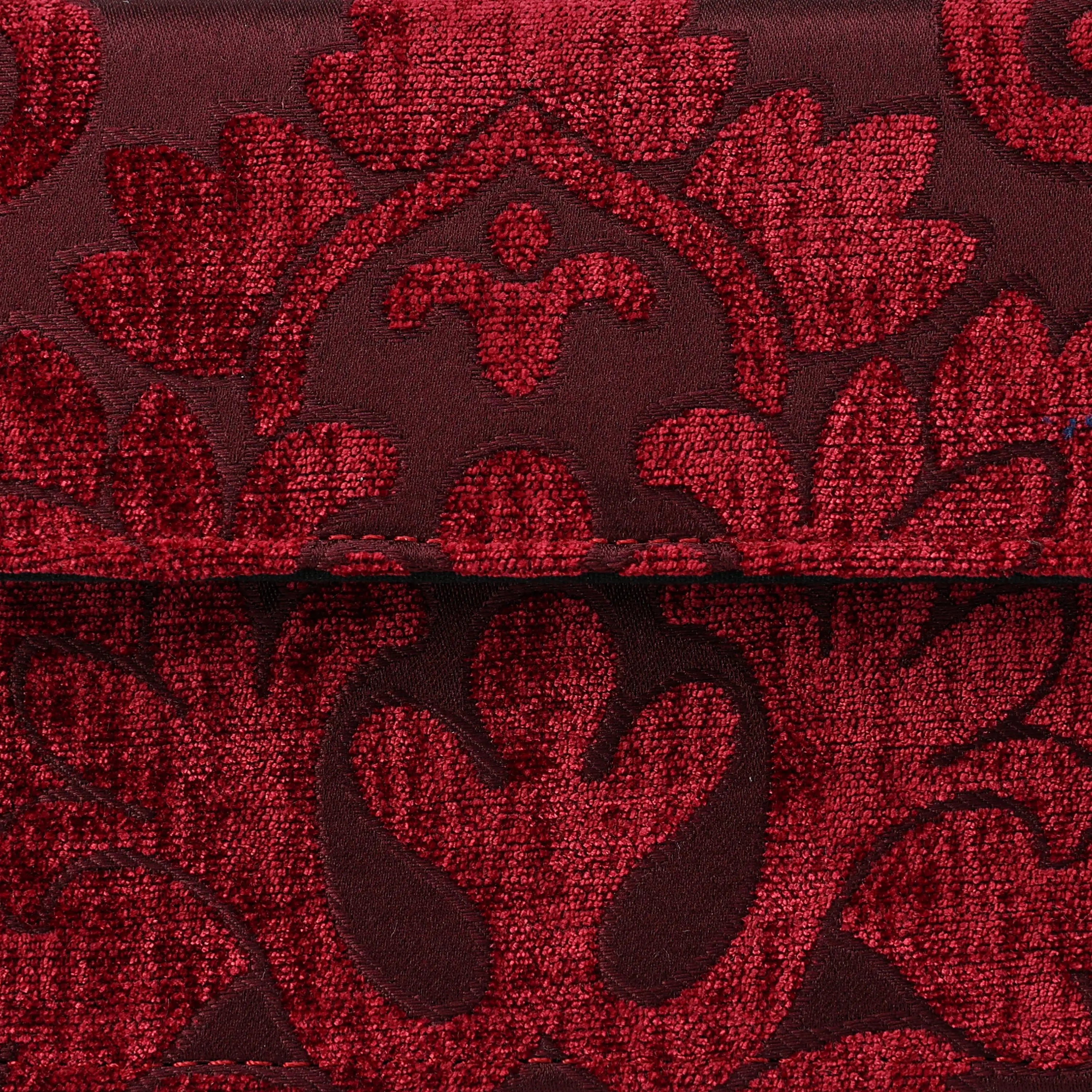 Queen Wine Flap Crossbody Bag carpet bag of America pattern