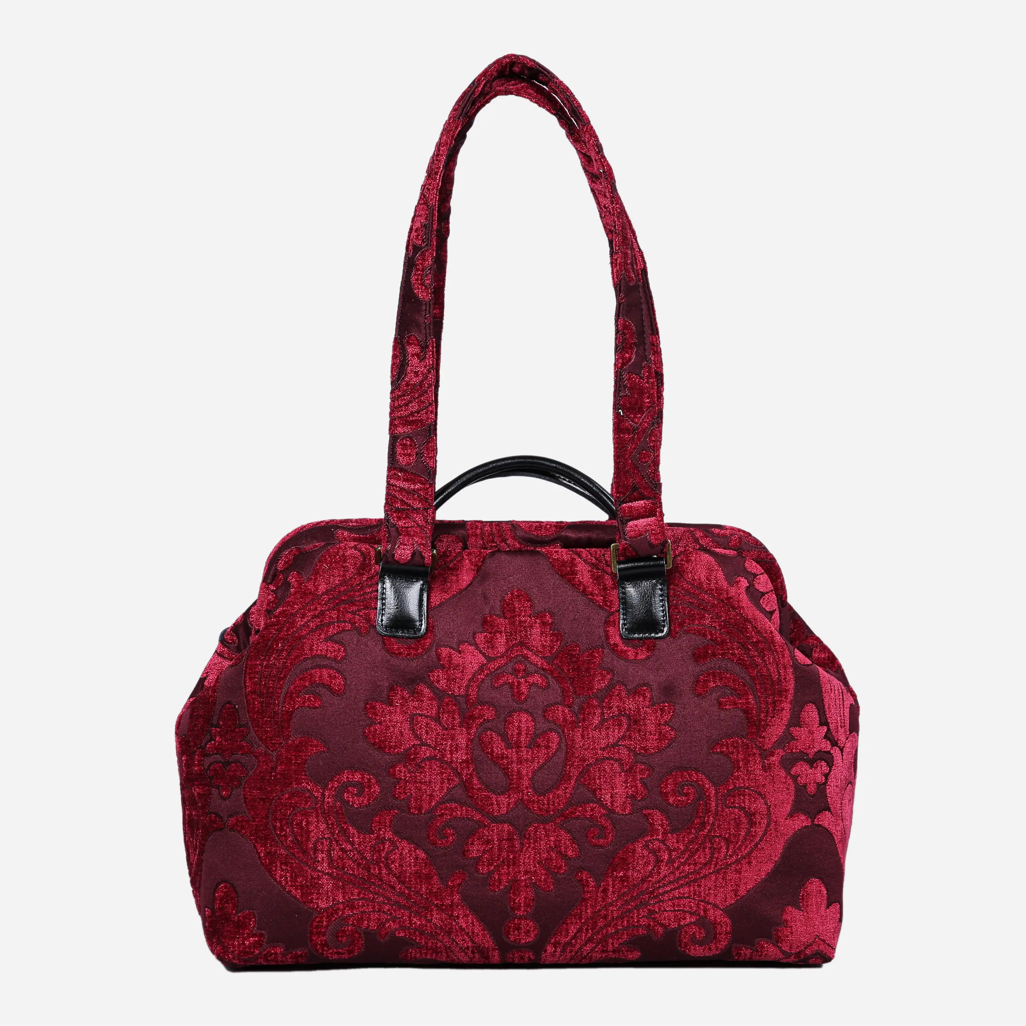 Queen Wine Knitting Project Bag  of America-with shoulder strap