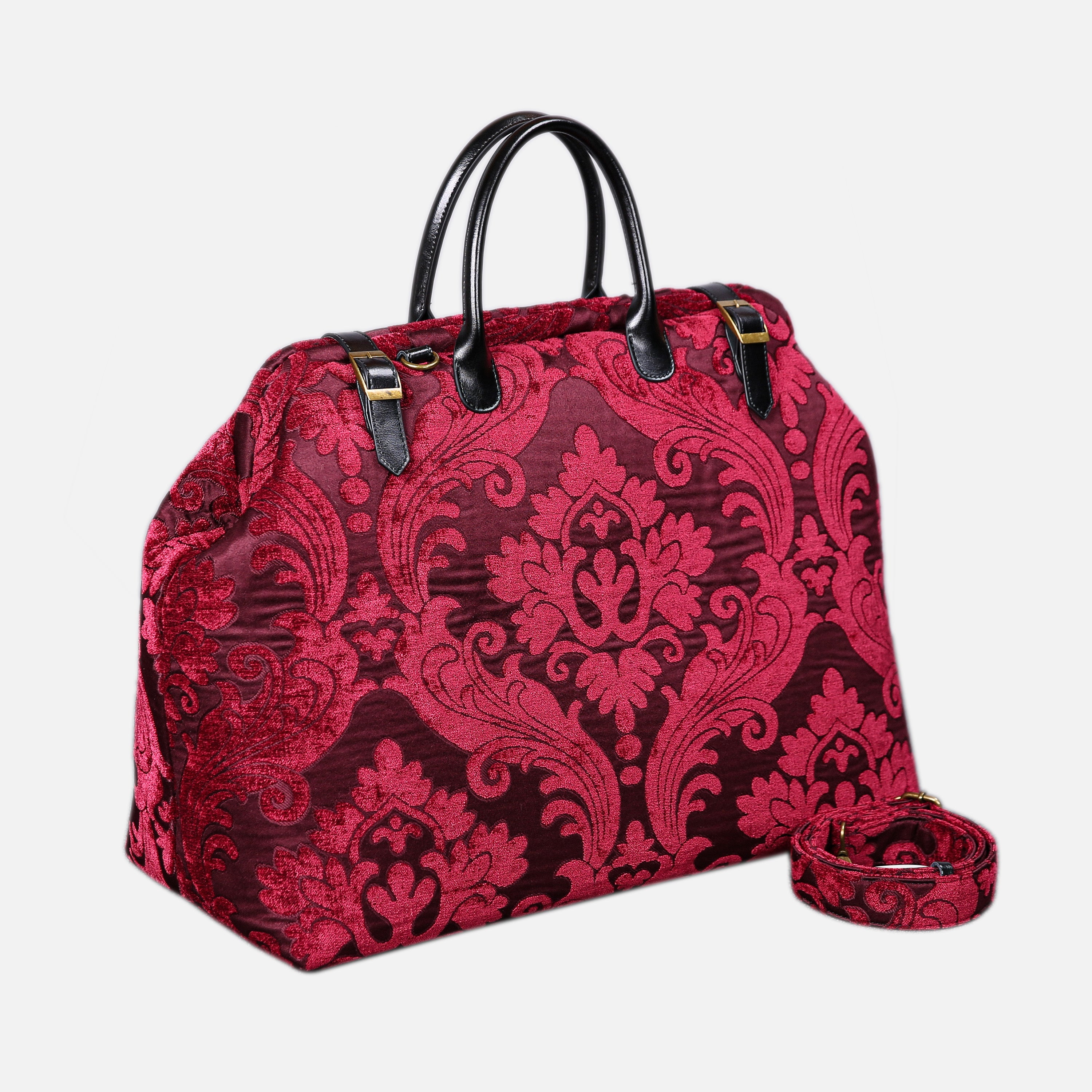 Queen Wine Large Carpetbag   of America with shoulder strap