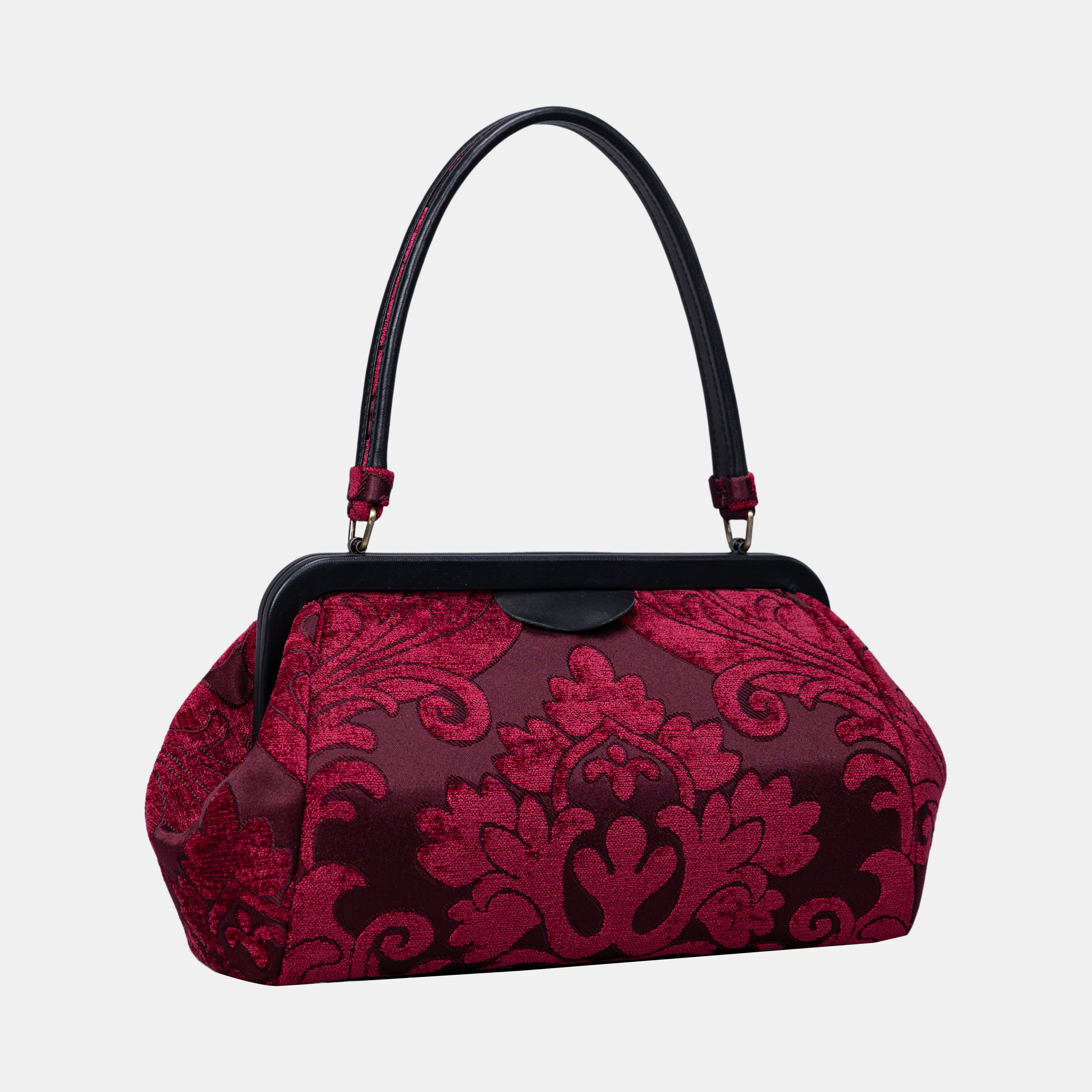 Queen Wine Shoulder Bag front side