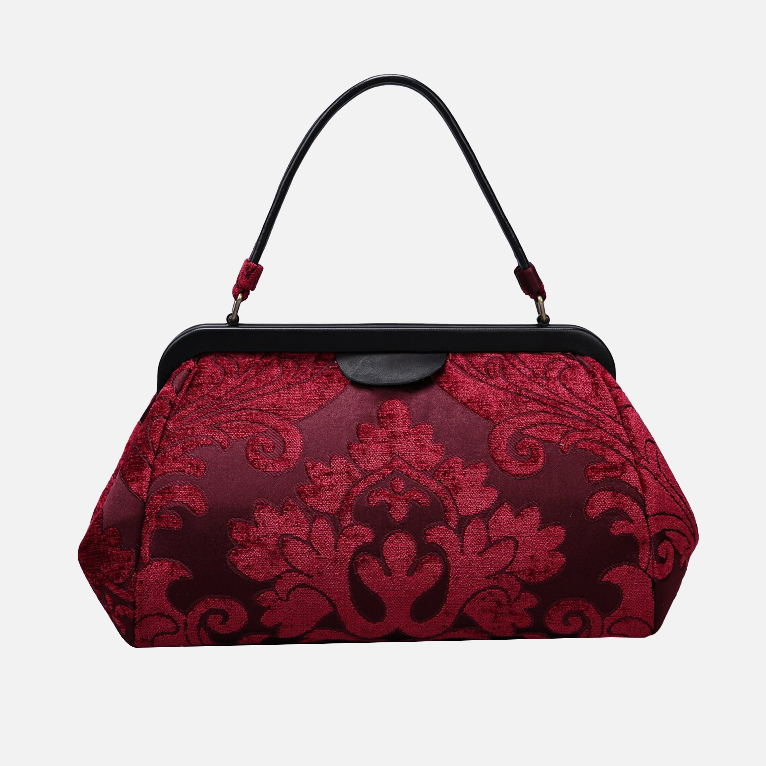 Queen Wine Top Handle Purse carpet bag of America main