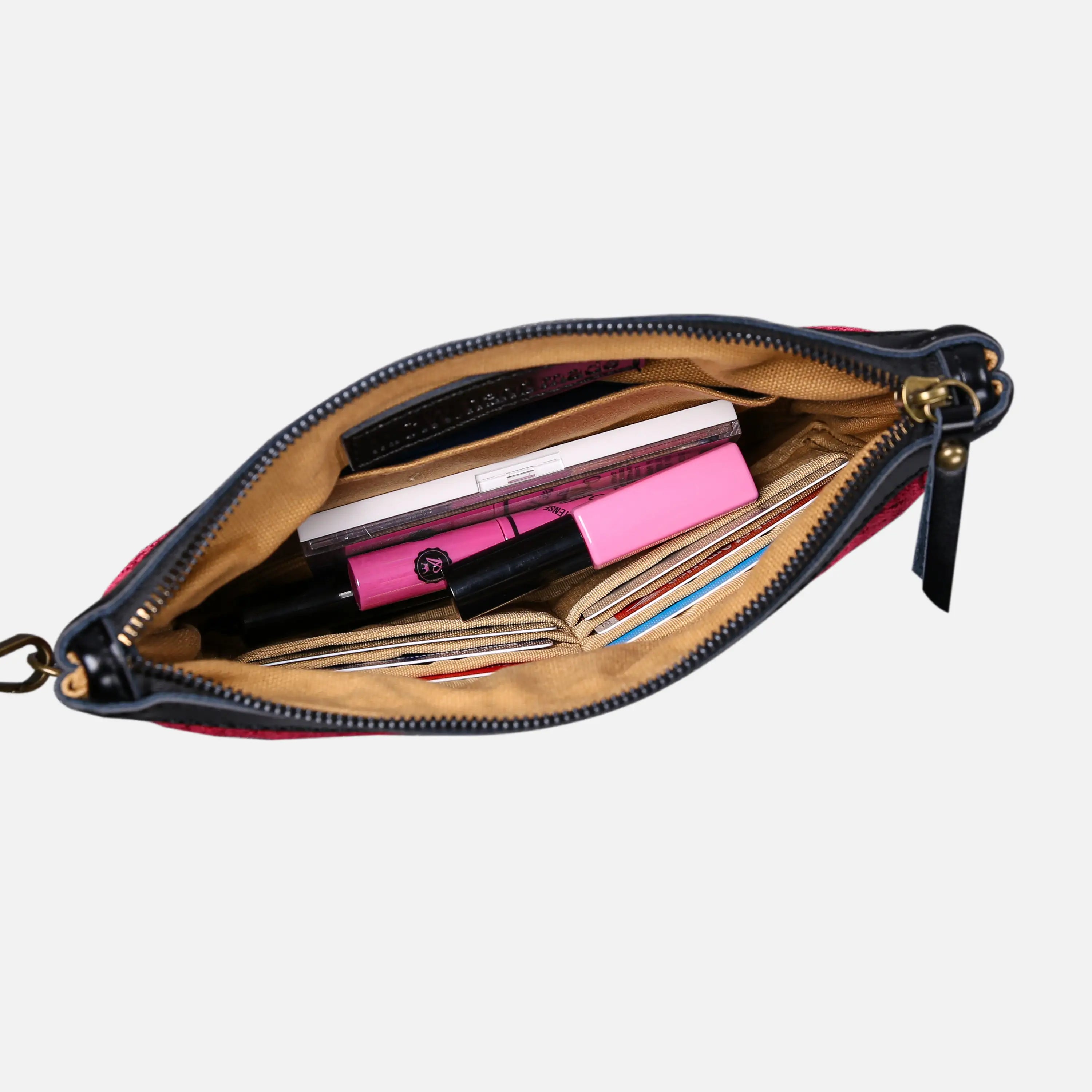 Queen Wine Wristlet Clutch carpet bag MCW Handmade in use