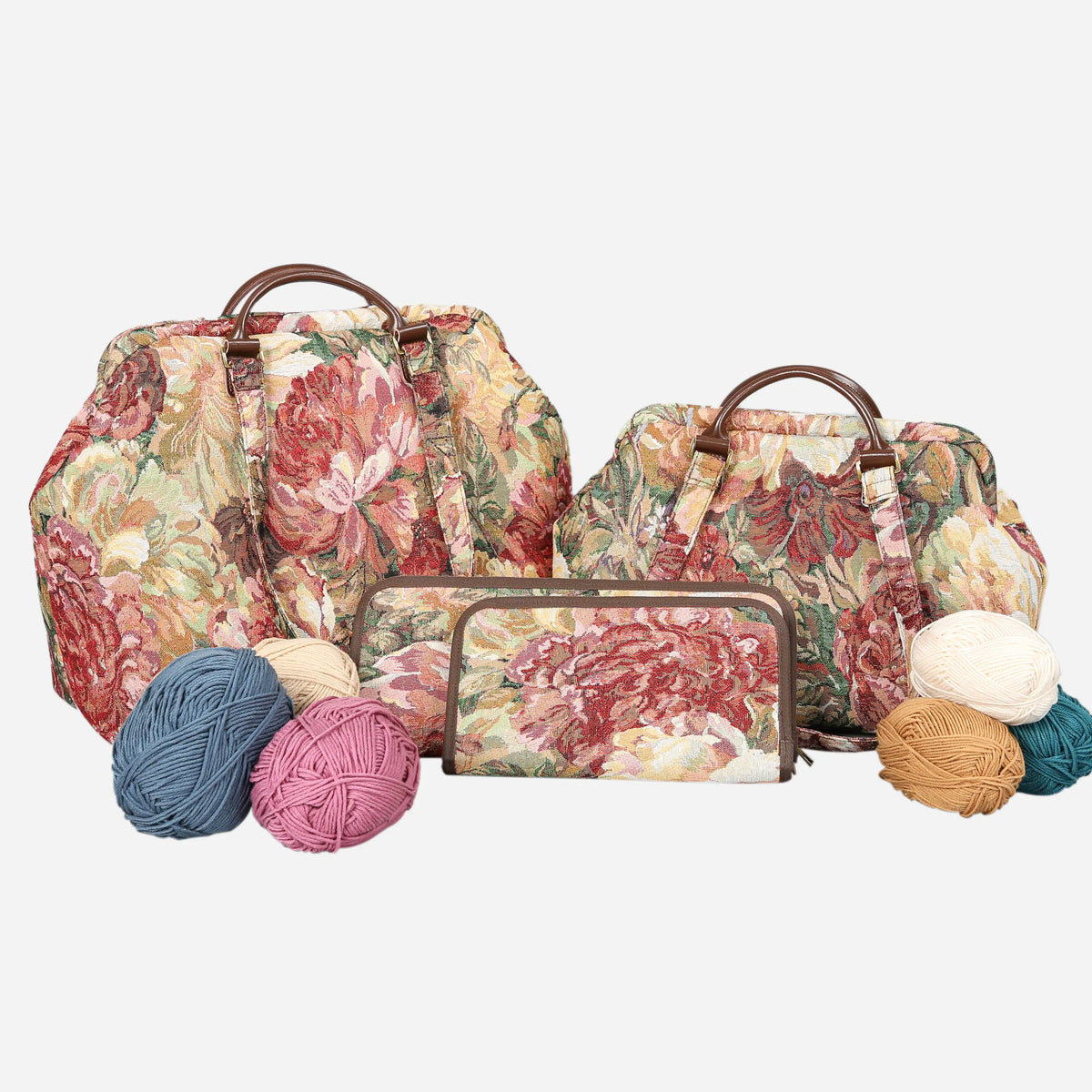 Rose Bush Knitting Project Bag  of America-set