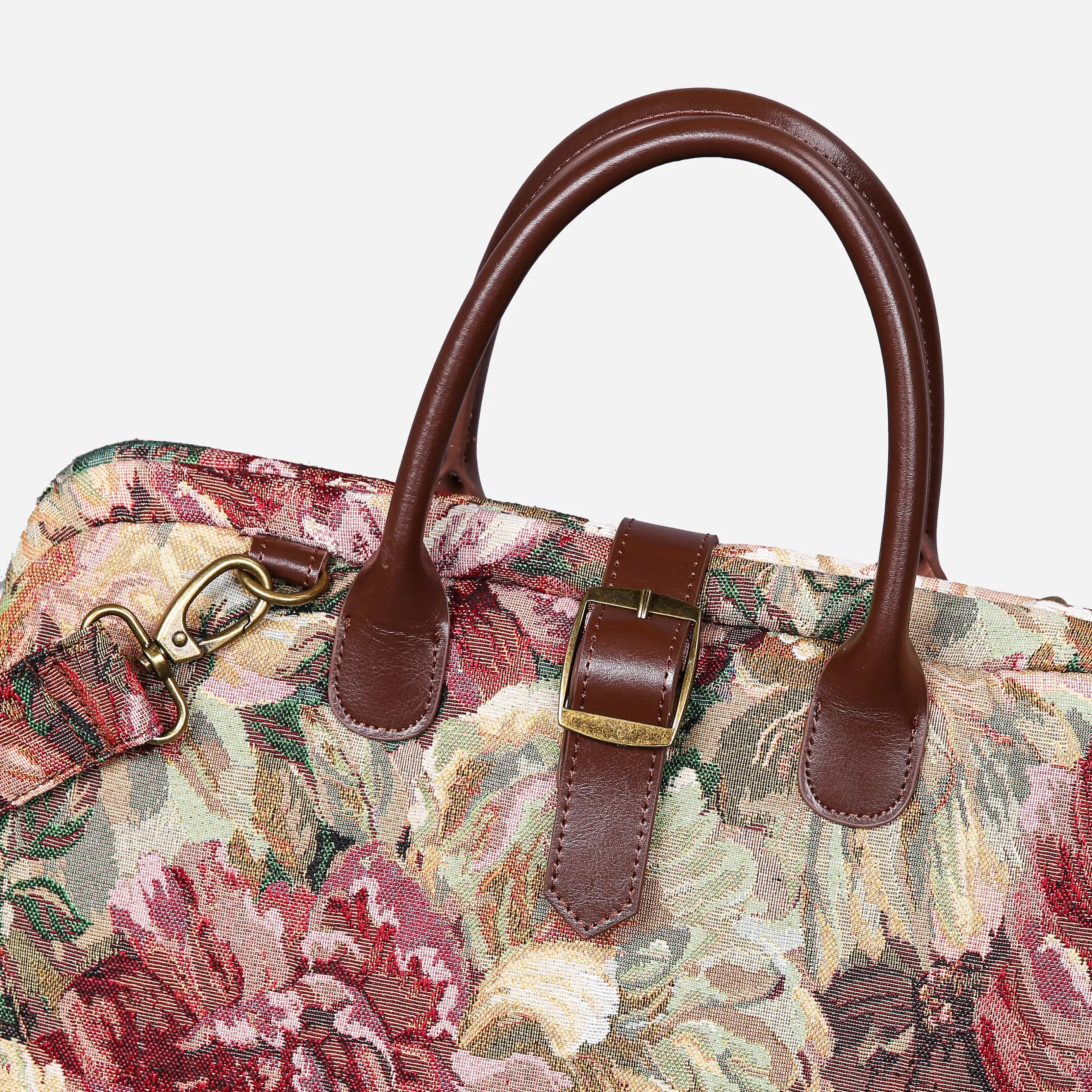 Rose Bush Mary Poppins Weekender Carpet Bag of America buckle