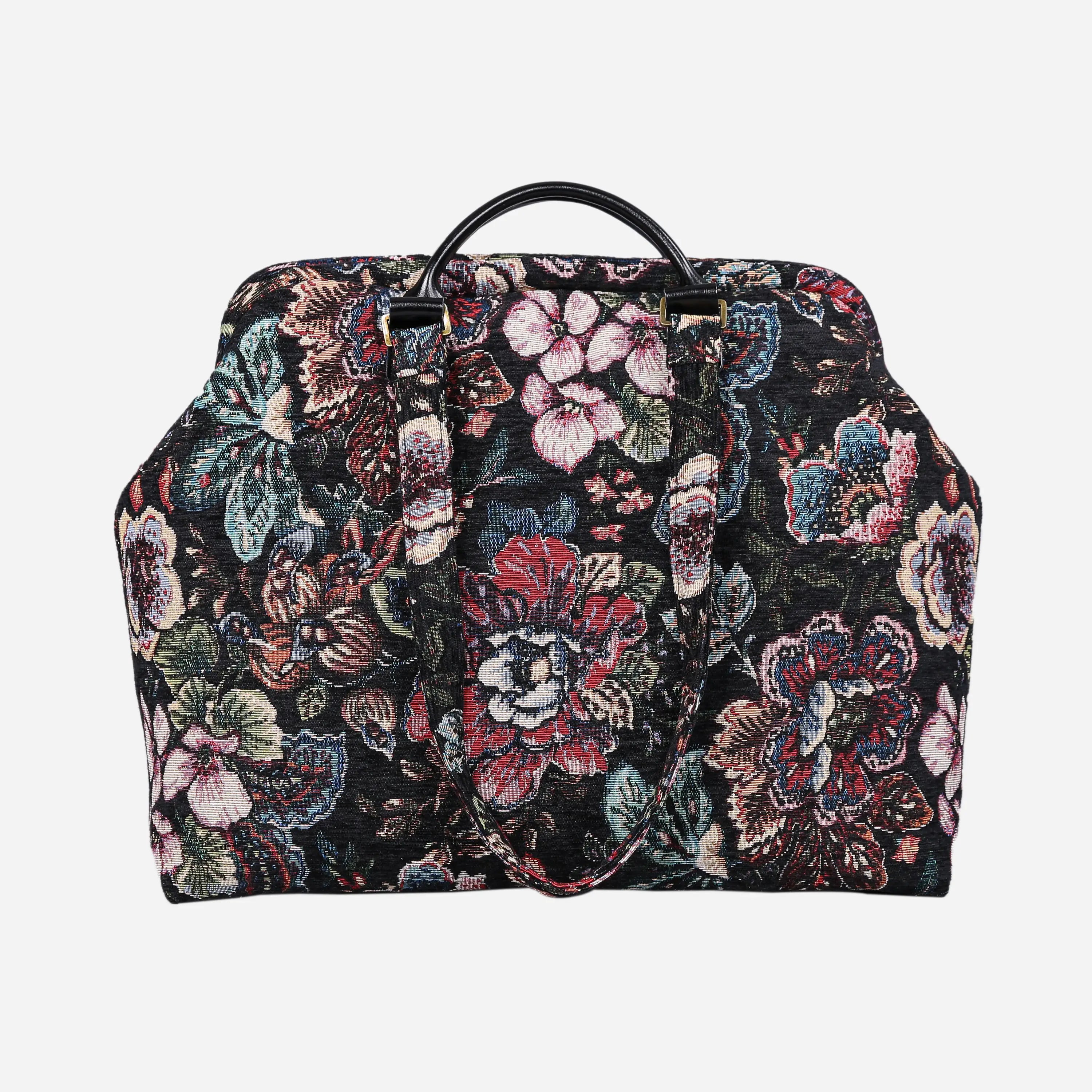 Rose Garden Black Knitting Project Bag  of America-main