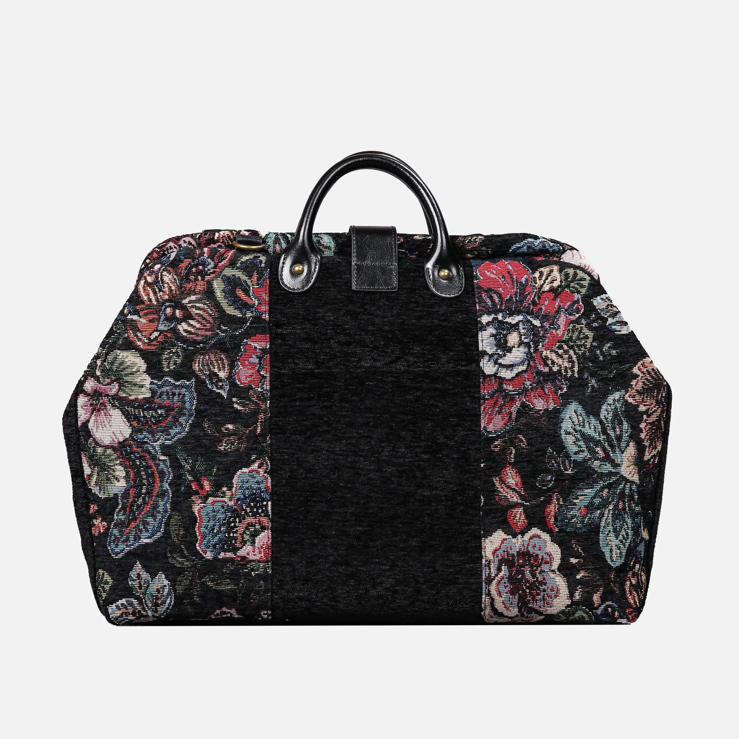 Rose Garden Black carpet bag  of America back