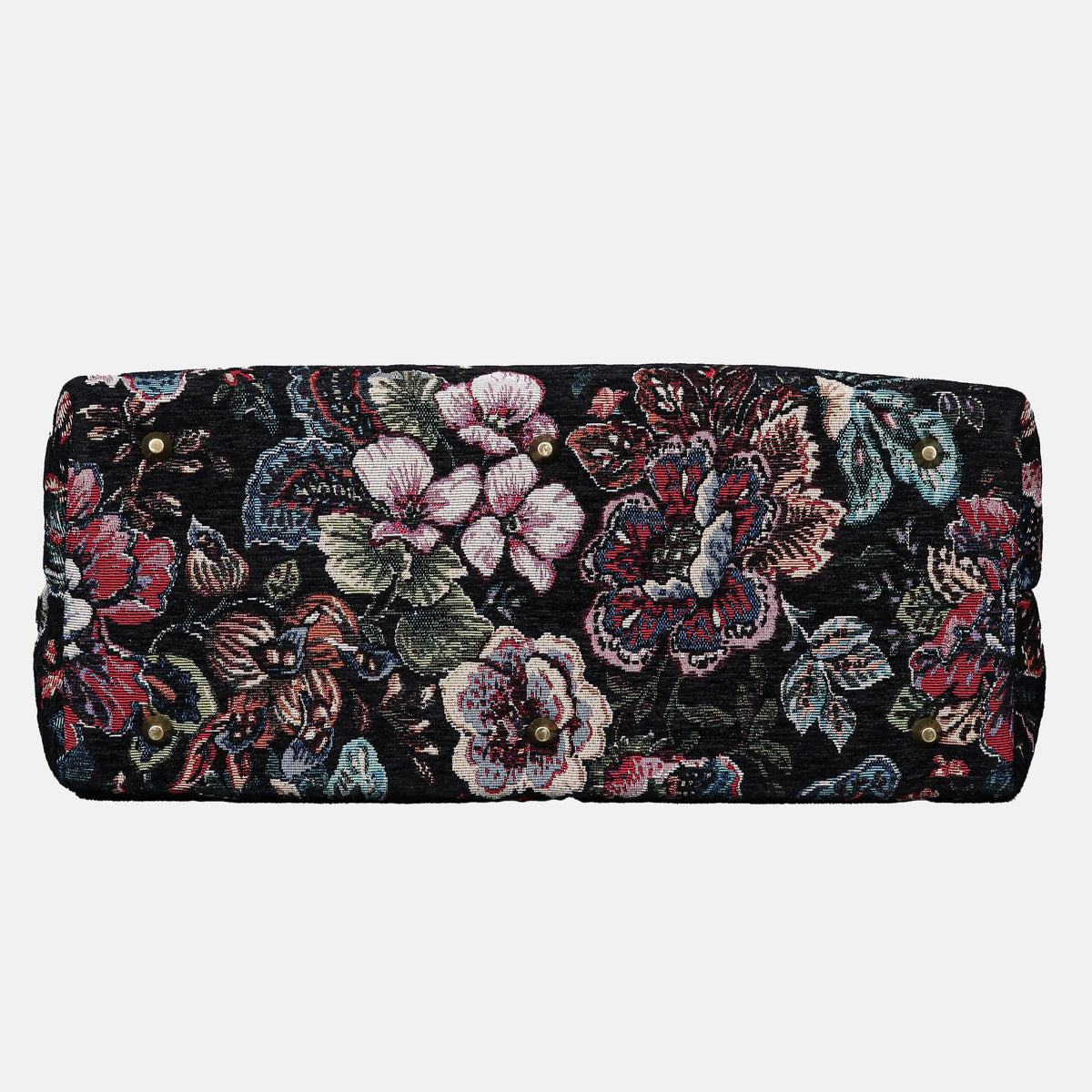 Rose Garden Black Mary Poppins Weekender Carpetbag of America bottom