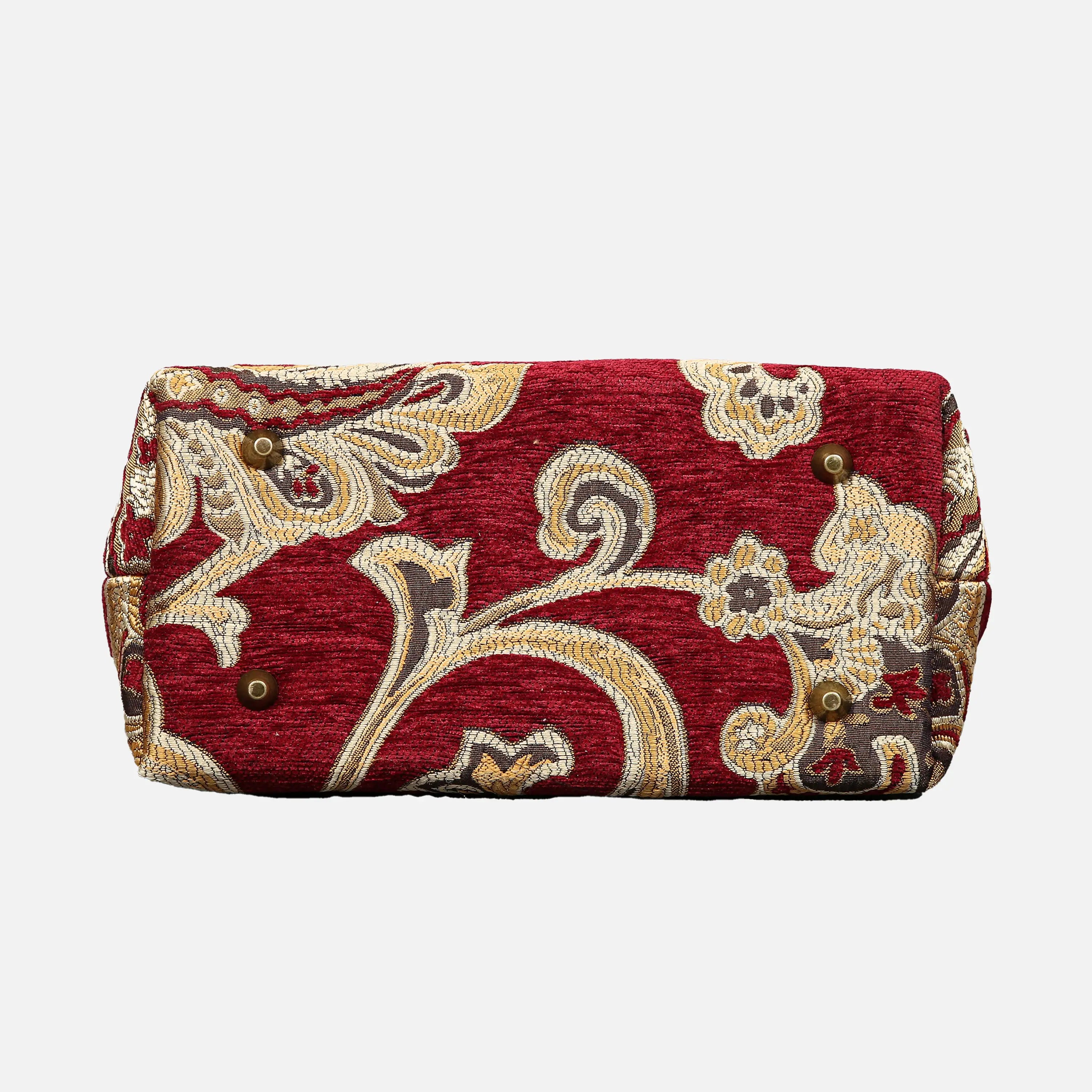 Sagredo Gold Carpet Satchel carpet bag MCW Handmade of America bottom