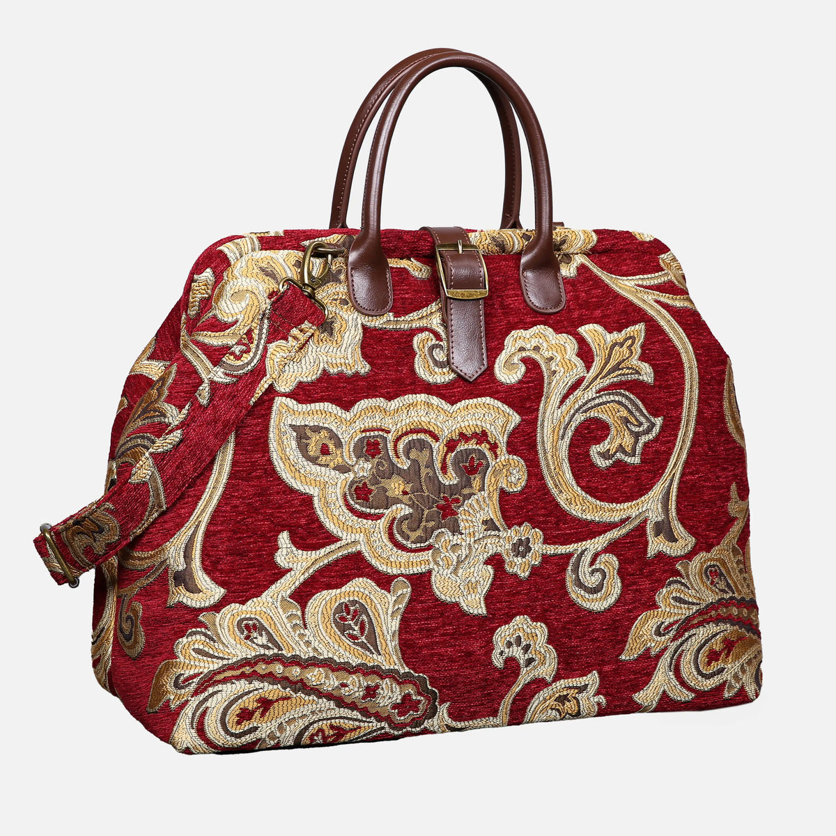 Sagredo Gold Mary Poppins Weekender Carpetbag of America front