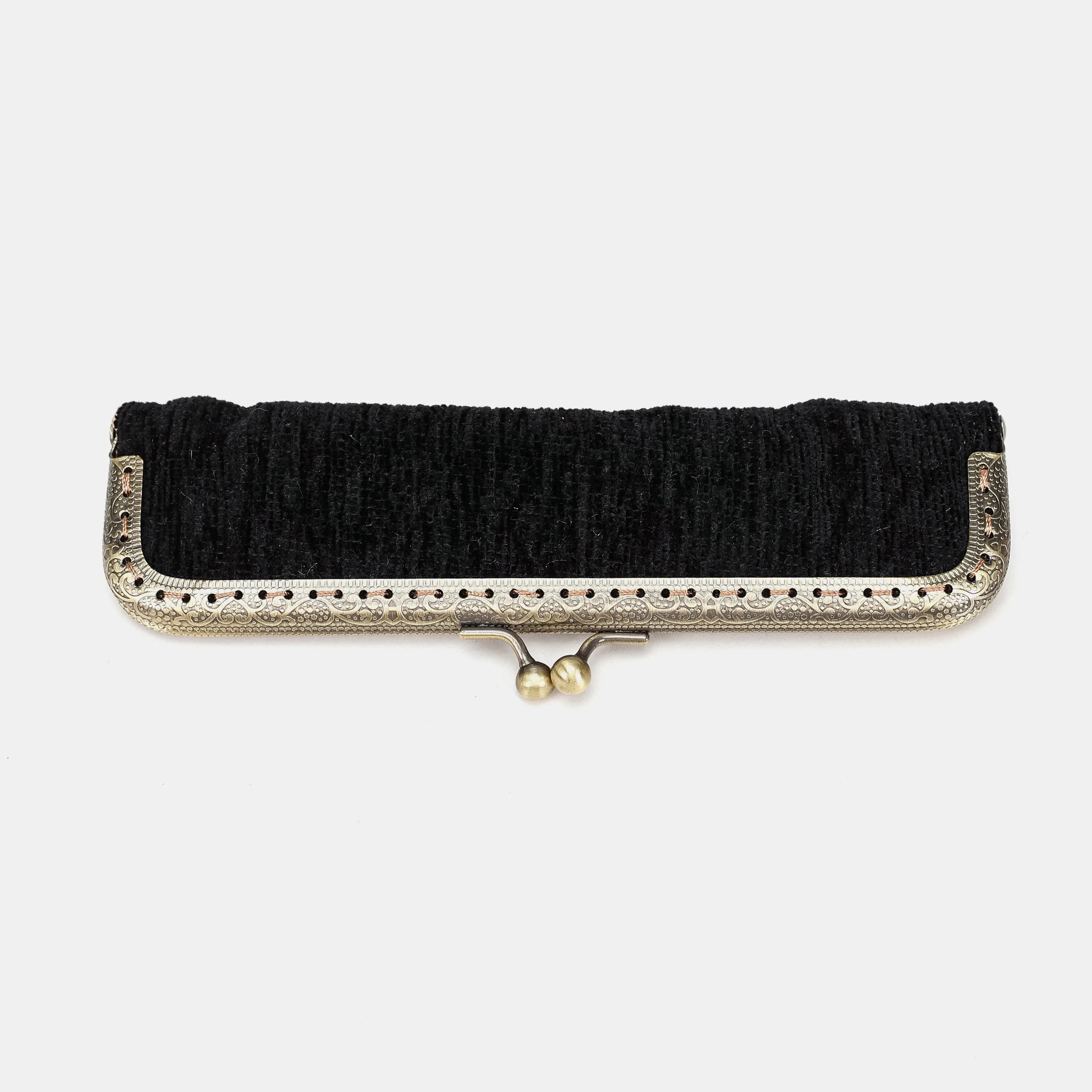 Solid Black Duo Pen Case Carpetbag of America front