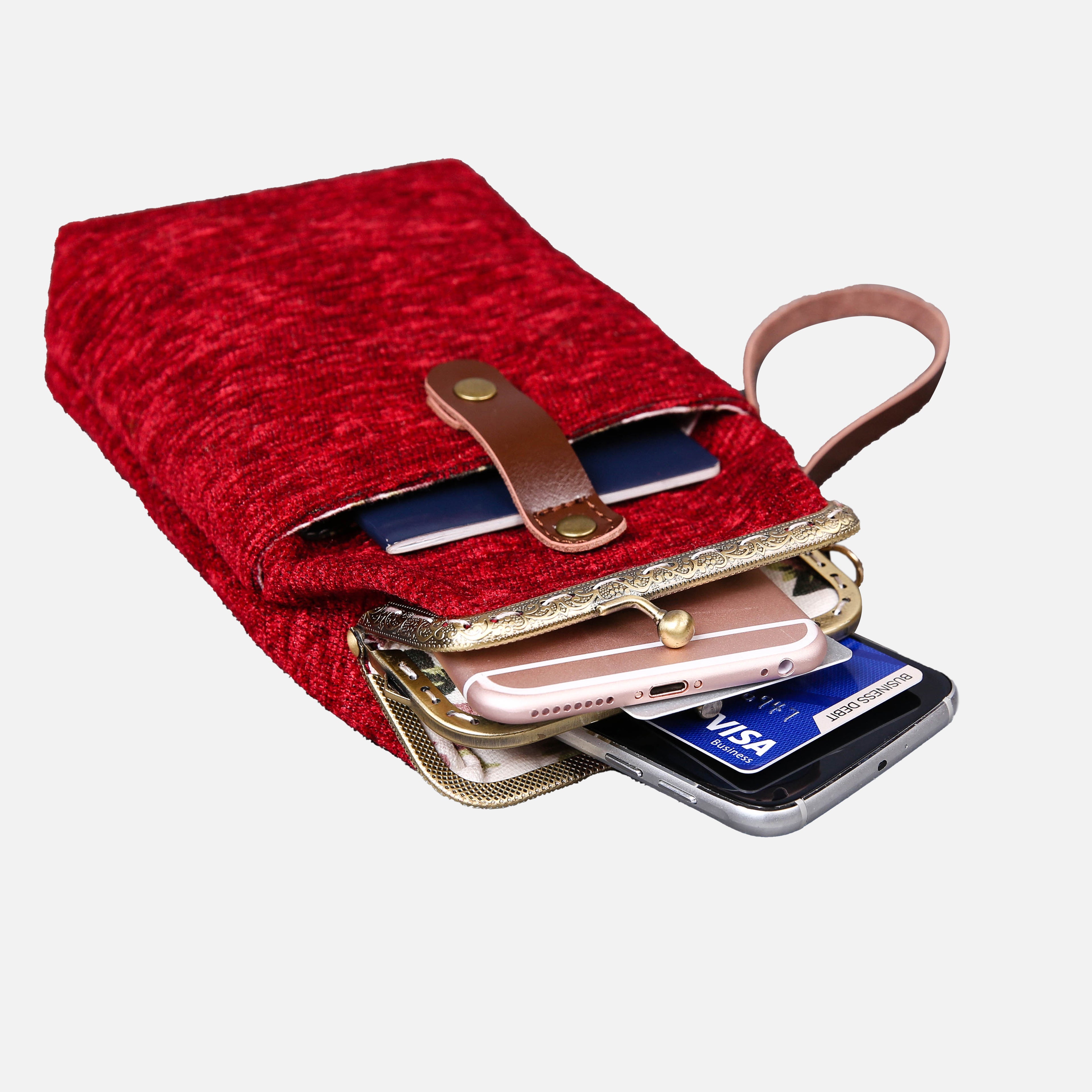 Solid Color Series Carpet Phone Case Carpetbag of America in use