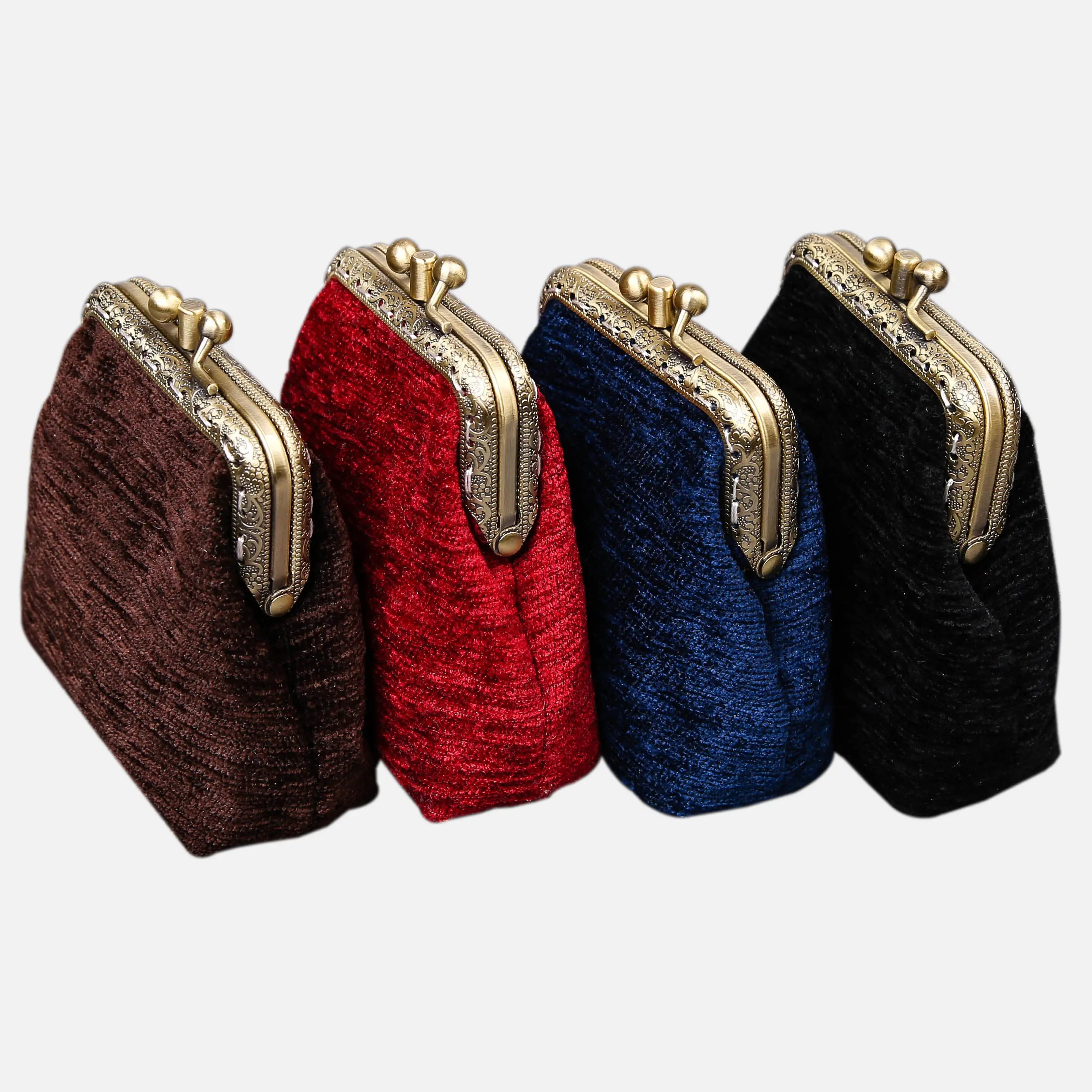 Solid Color Series Double Kiss Clasp Coin Purse of America group photo-6