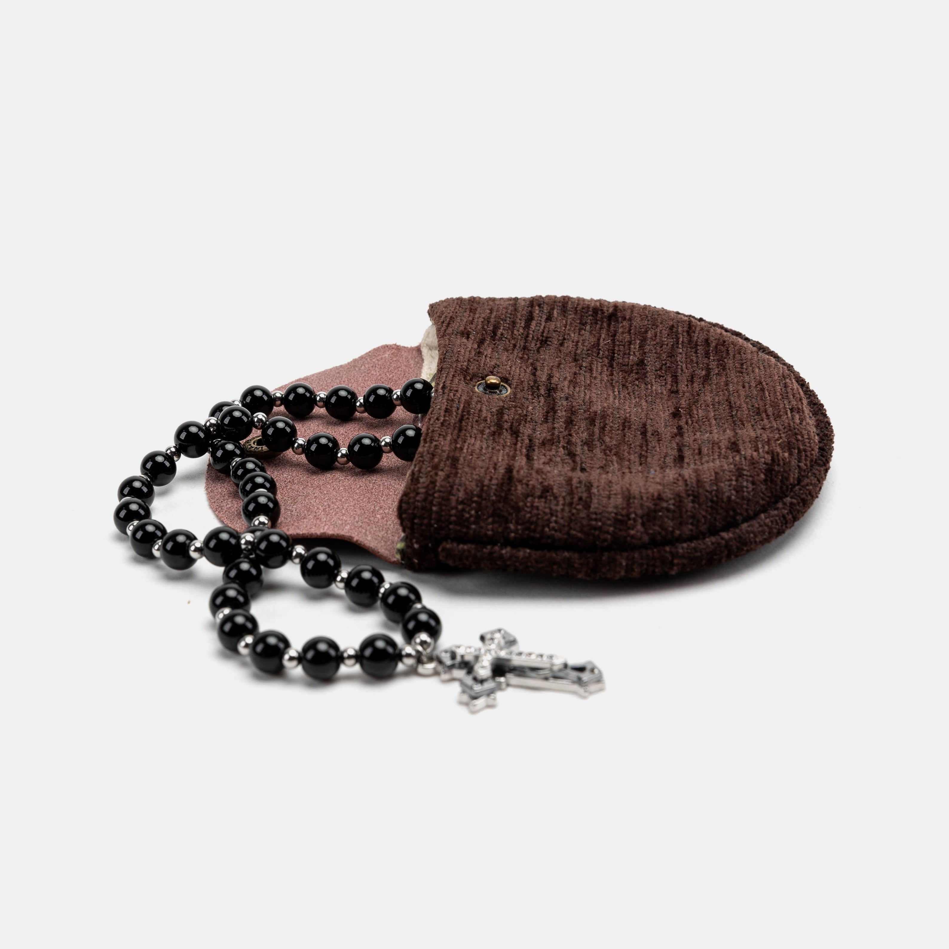 Solid Colors Series Rosary Bag Carpetbag of America BROWN