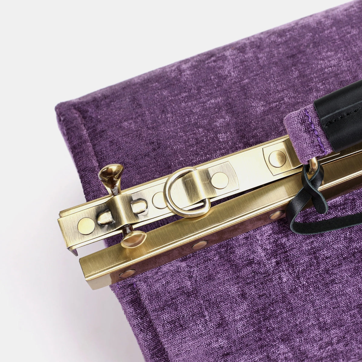 Solid Purple Genevieve Carpet Gladstone Bag of America frame