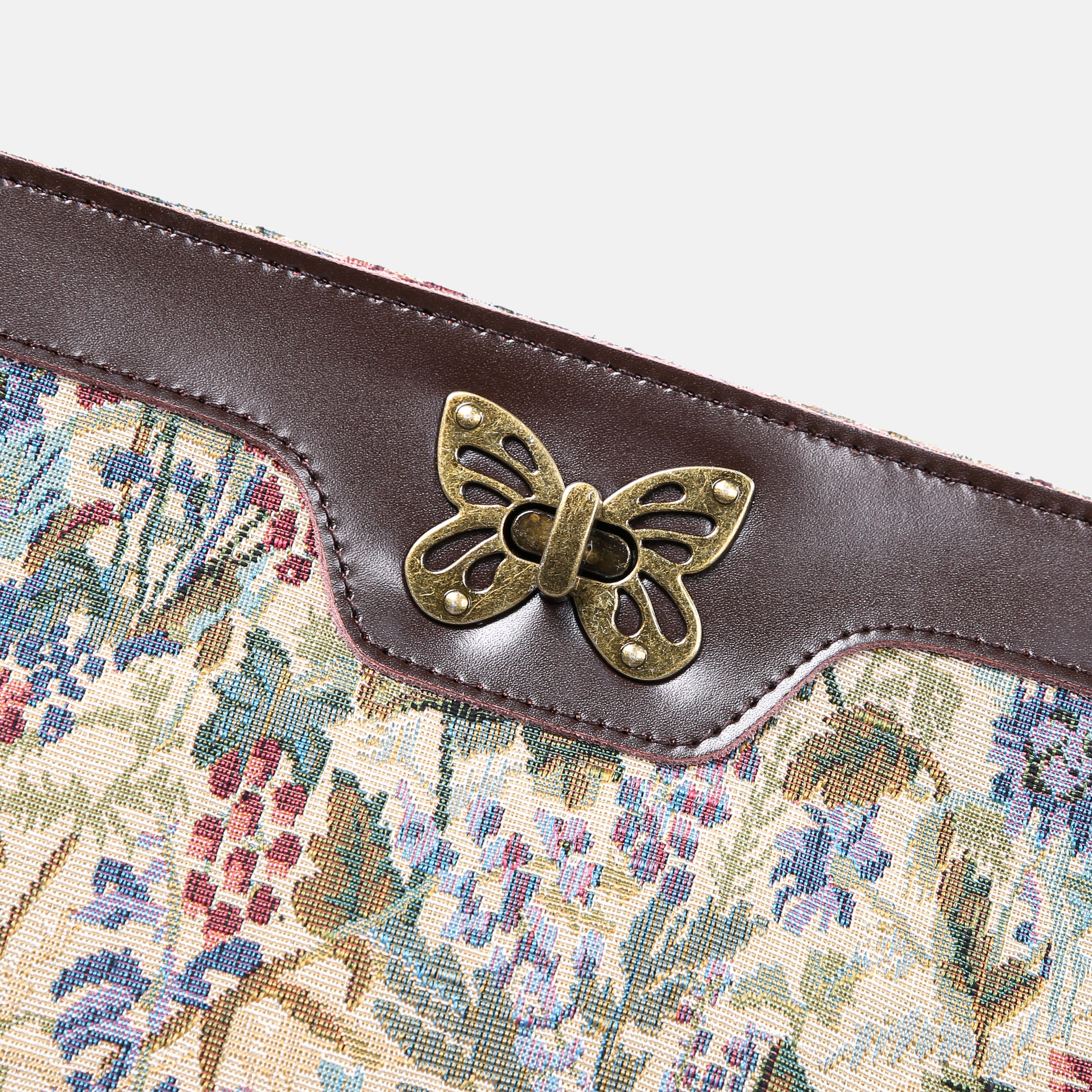Spring Valley Mint Carpet Crossbody Bag carpet bag MCW Handmade- of America detail