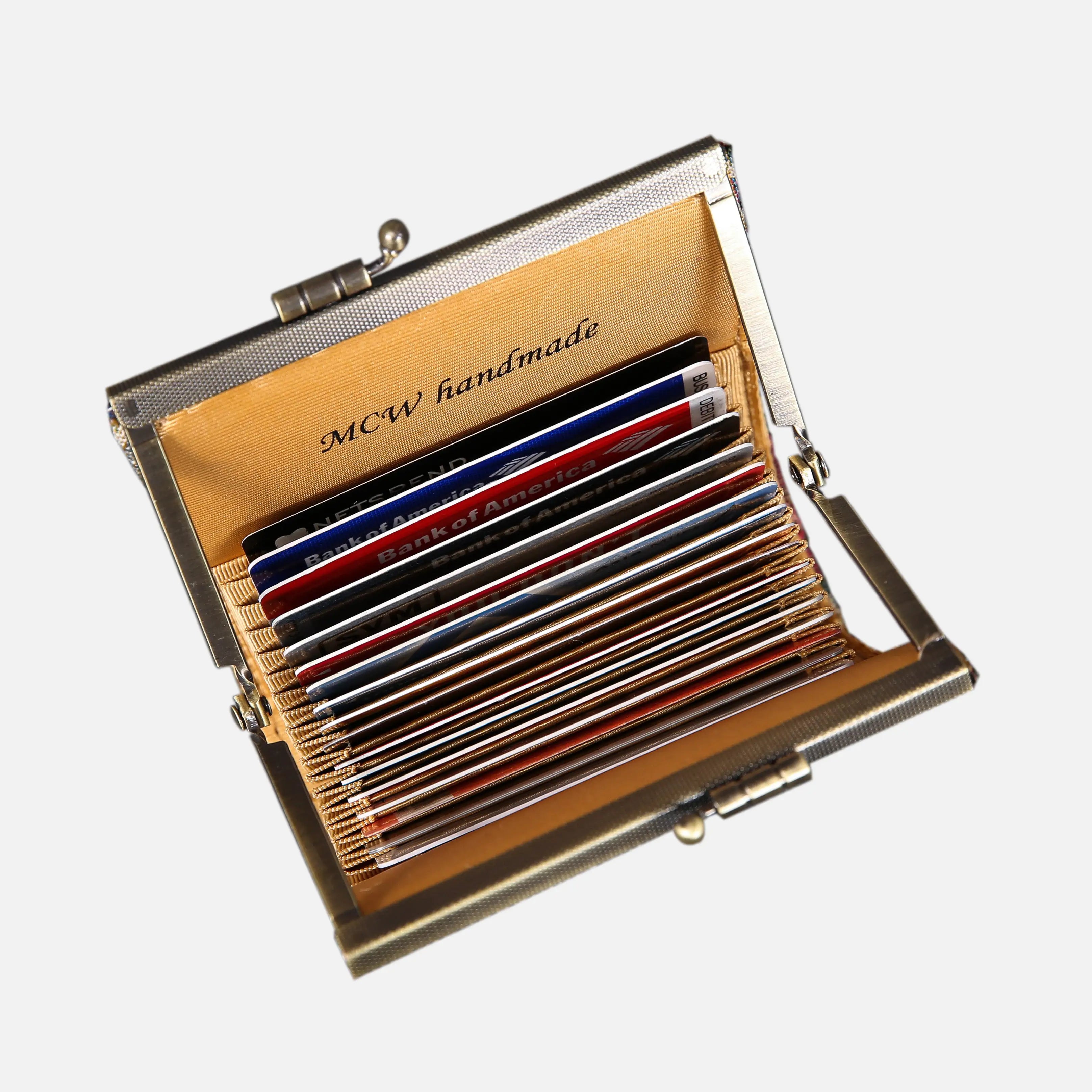Spring Valley Mint Card Wallet  of America 17 slots in use