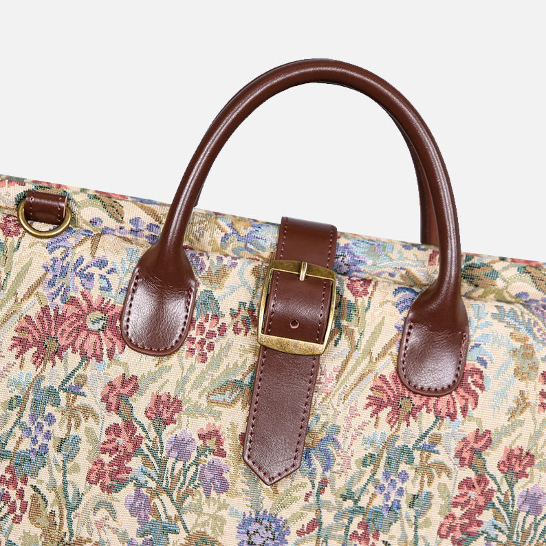Spring Valley Mint Carpet Garment Bag carpet bag of America handle