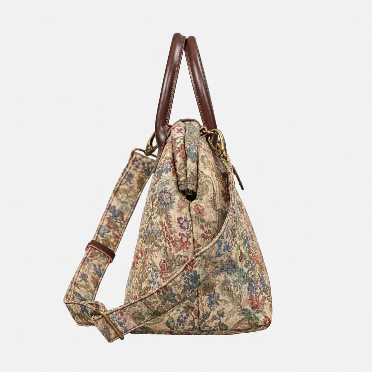 Spring Valley Mint Carpet Handbag Purse carpet bag MCW Handmade of America side