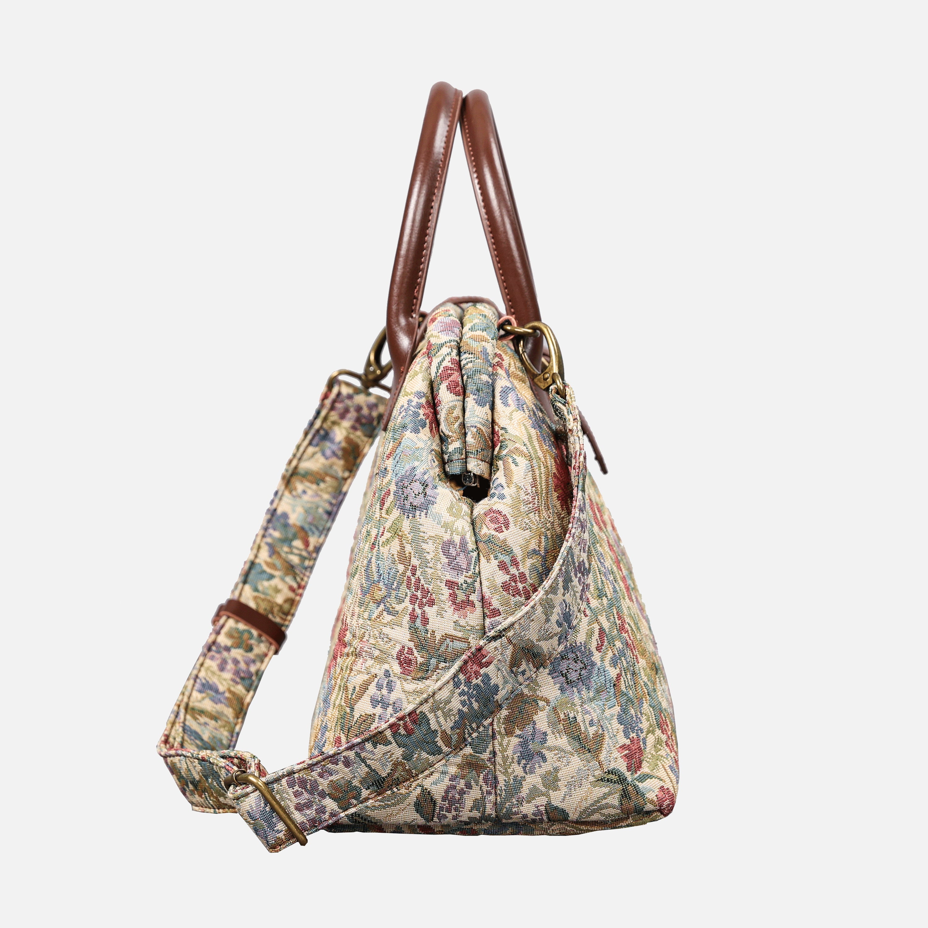 Spring Valley Mint Carpet Handbag Purse carpet bag MCW Handmade of America side