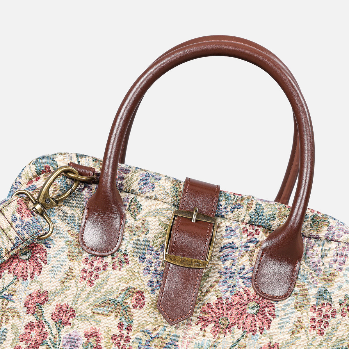 Spring Valley Mint Carpet Handbag Purse carpet bag MCW Handmade of America buckle
