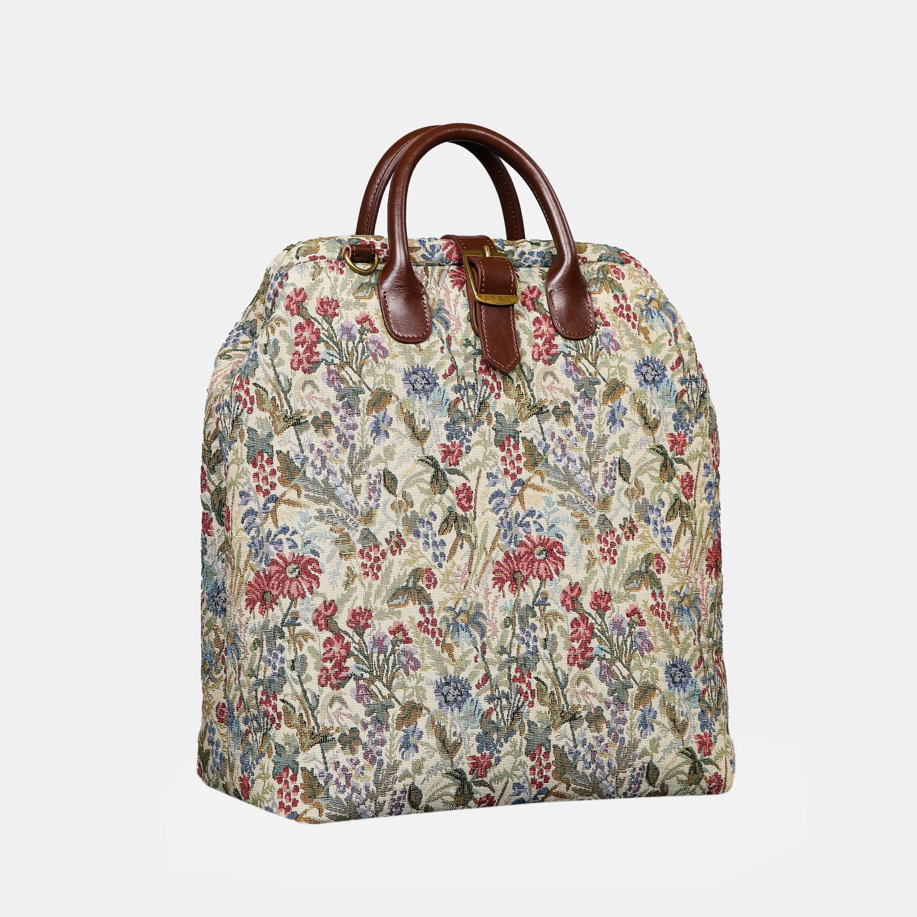 Spring Valley Mint Carpet Laptop Backpack Carpetbag of America front side