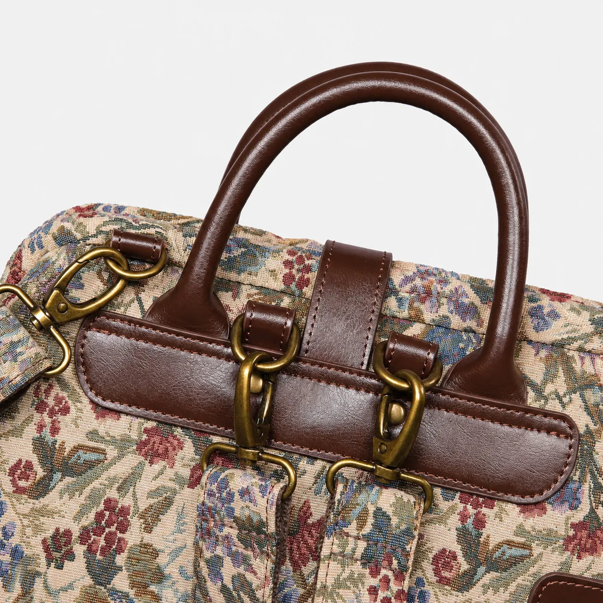 Spring Valley Mint Carpet Laptop Backpack Carpetbag of America details