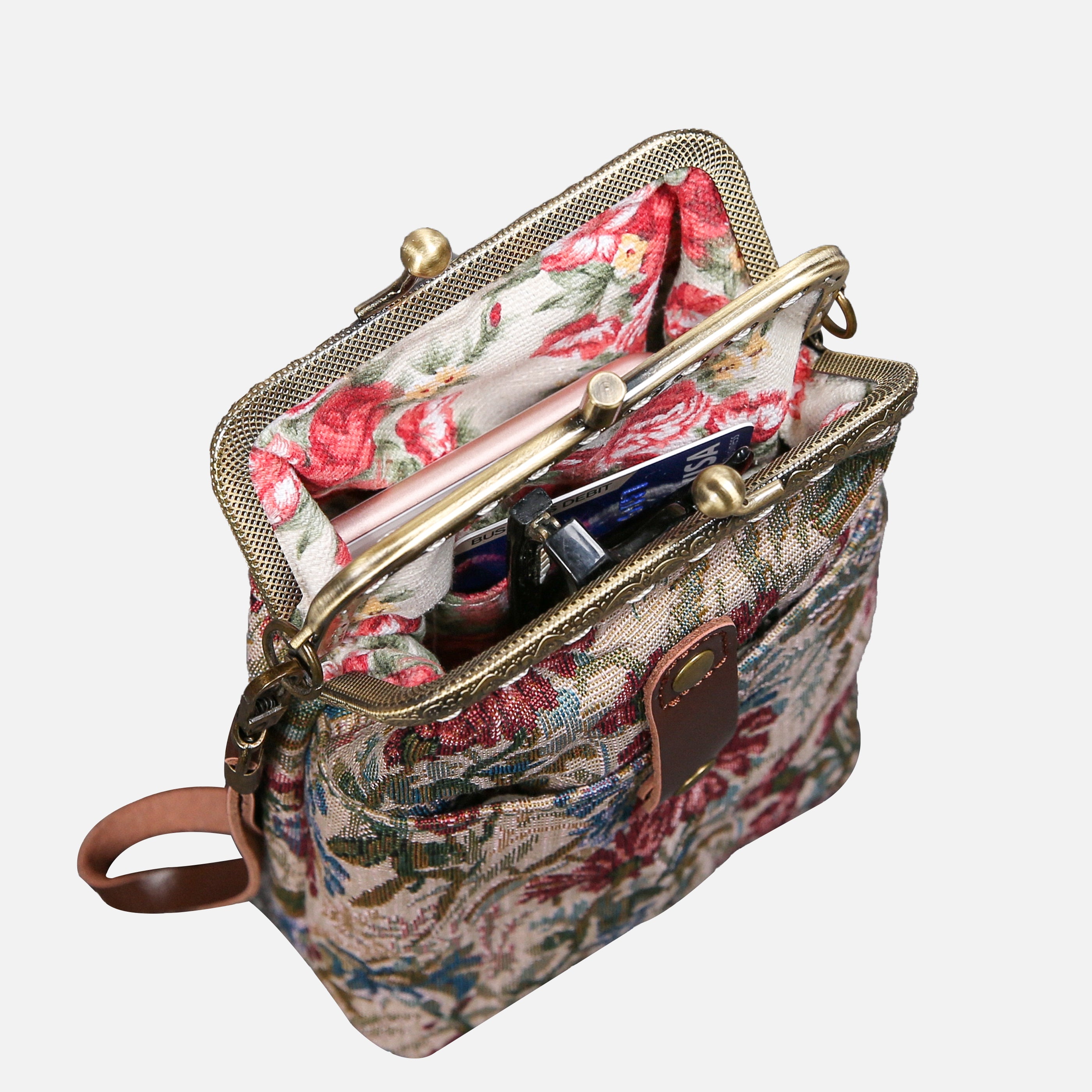 Spring Valley Mint Carpet Phone Case Carpetbag of America in use