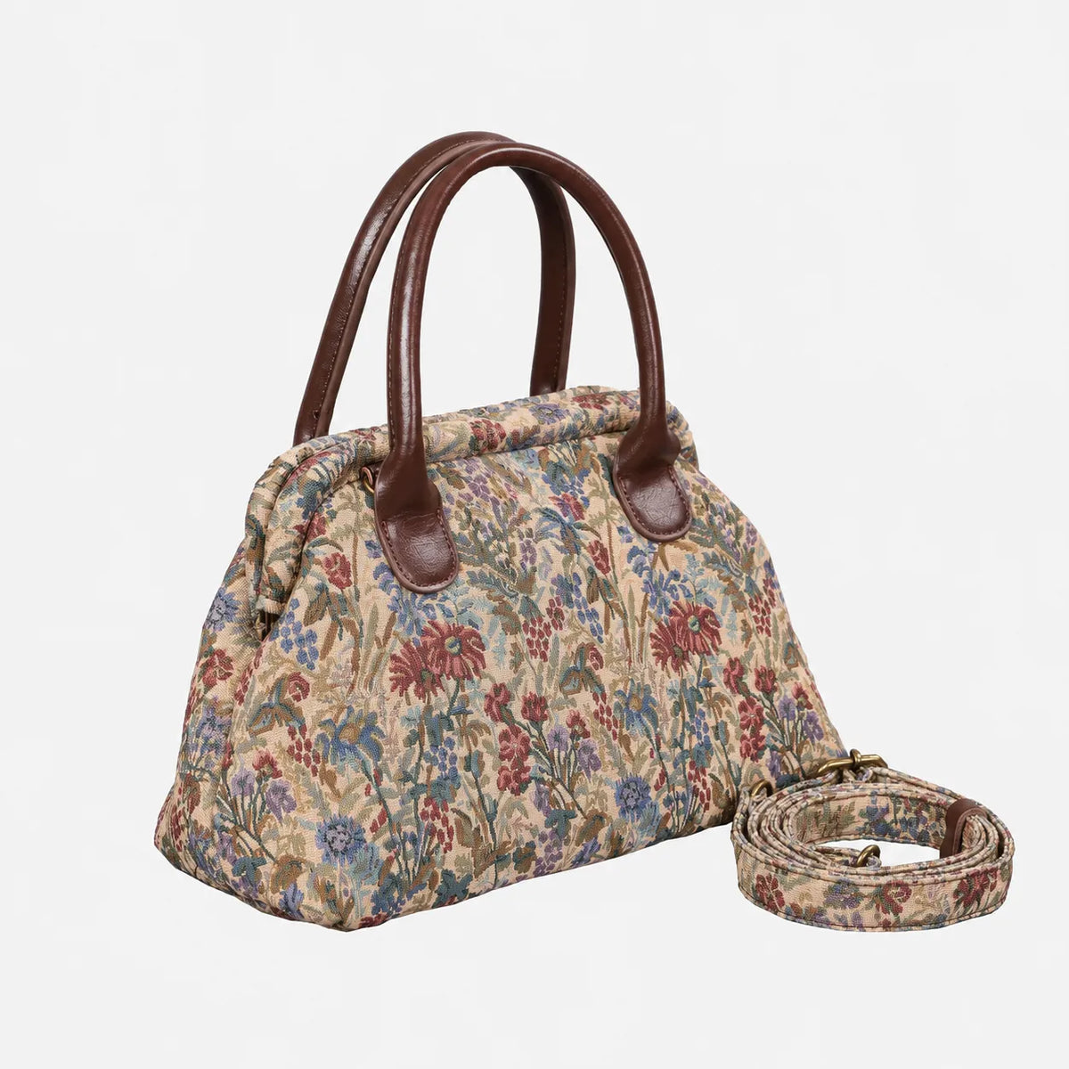 Spring Valley Mint Carpet Satchel carpet bag MCW Handmade of America with strap