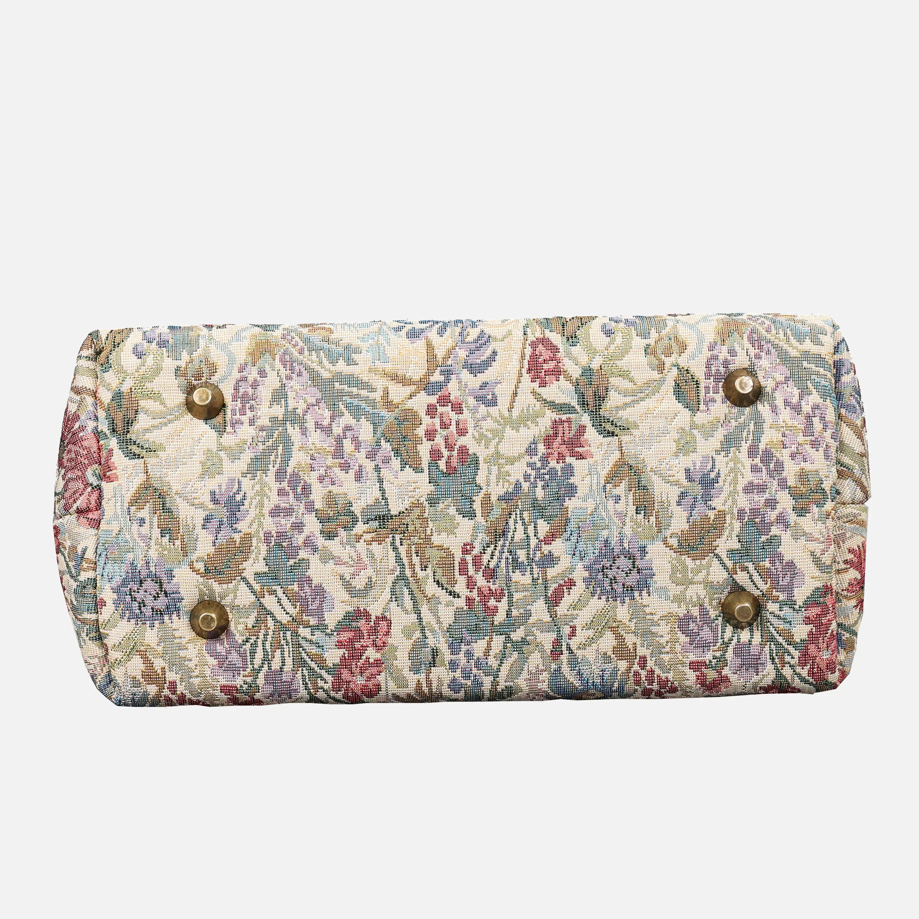 Spring Valley Mint Carpet Satchel carpet bag MCW Handmade of America bottom