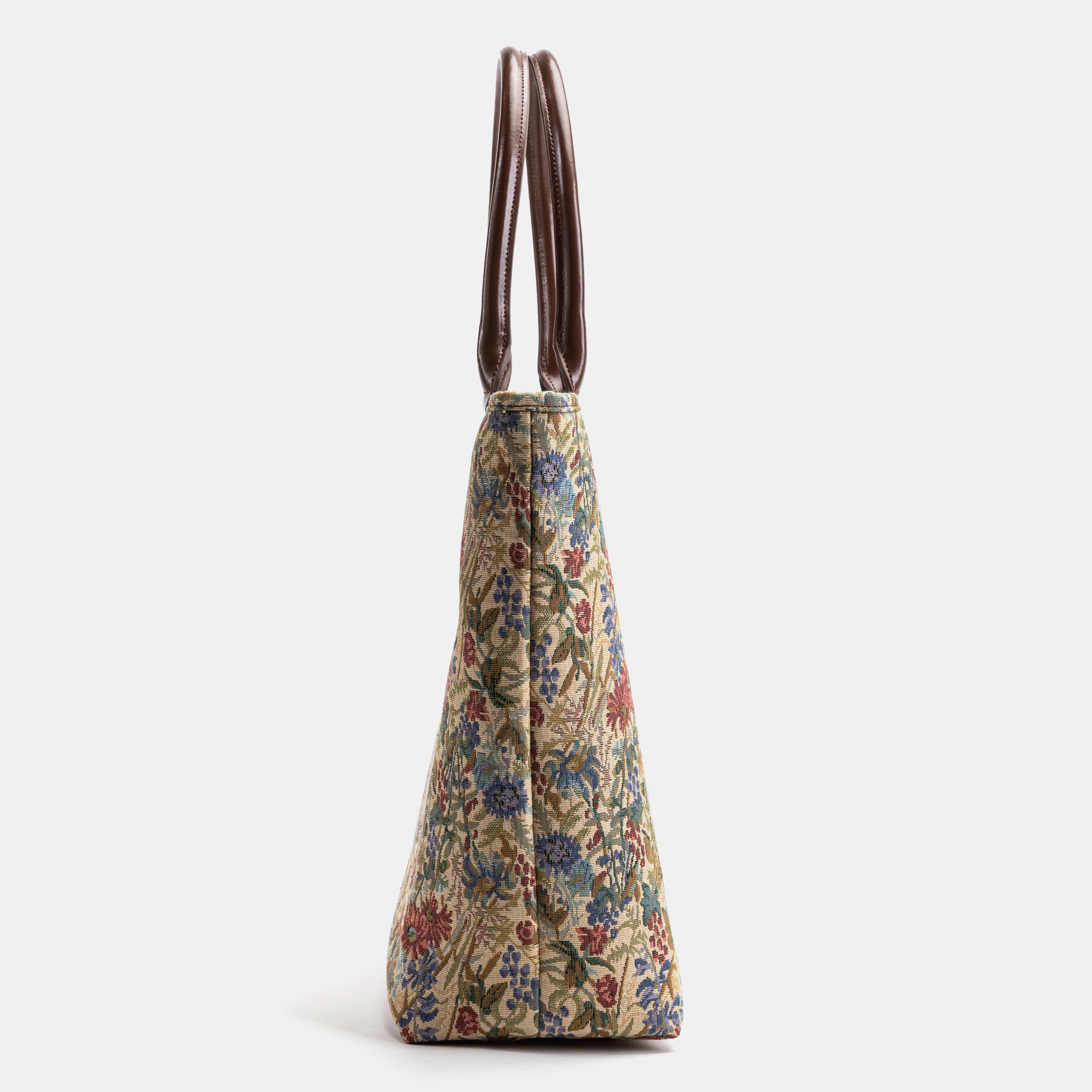 Spring Valley Mint Carpet Tote Shopper Carpetbag of America side