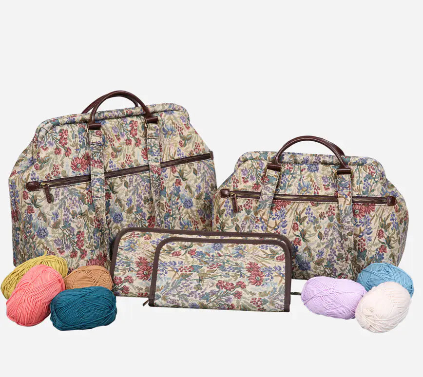 Spring Valley Mint Knitting Project Bag  of America-set