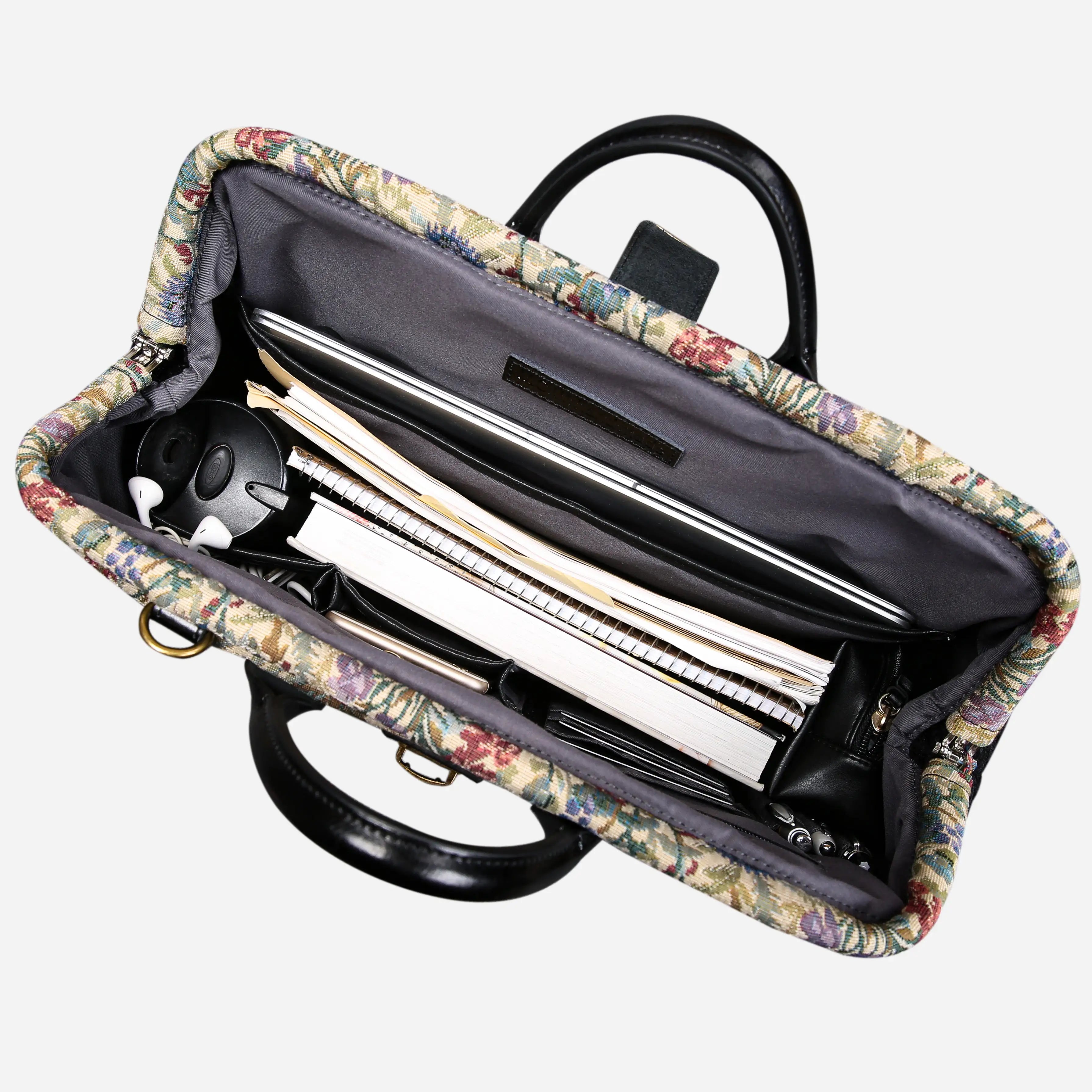 Spring Valley Mint Laptop Work Bag carpet bag of America in use