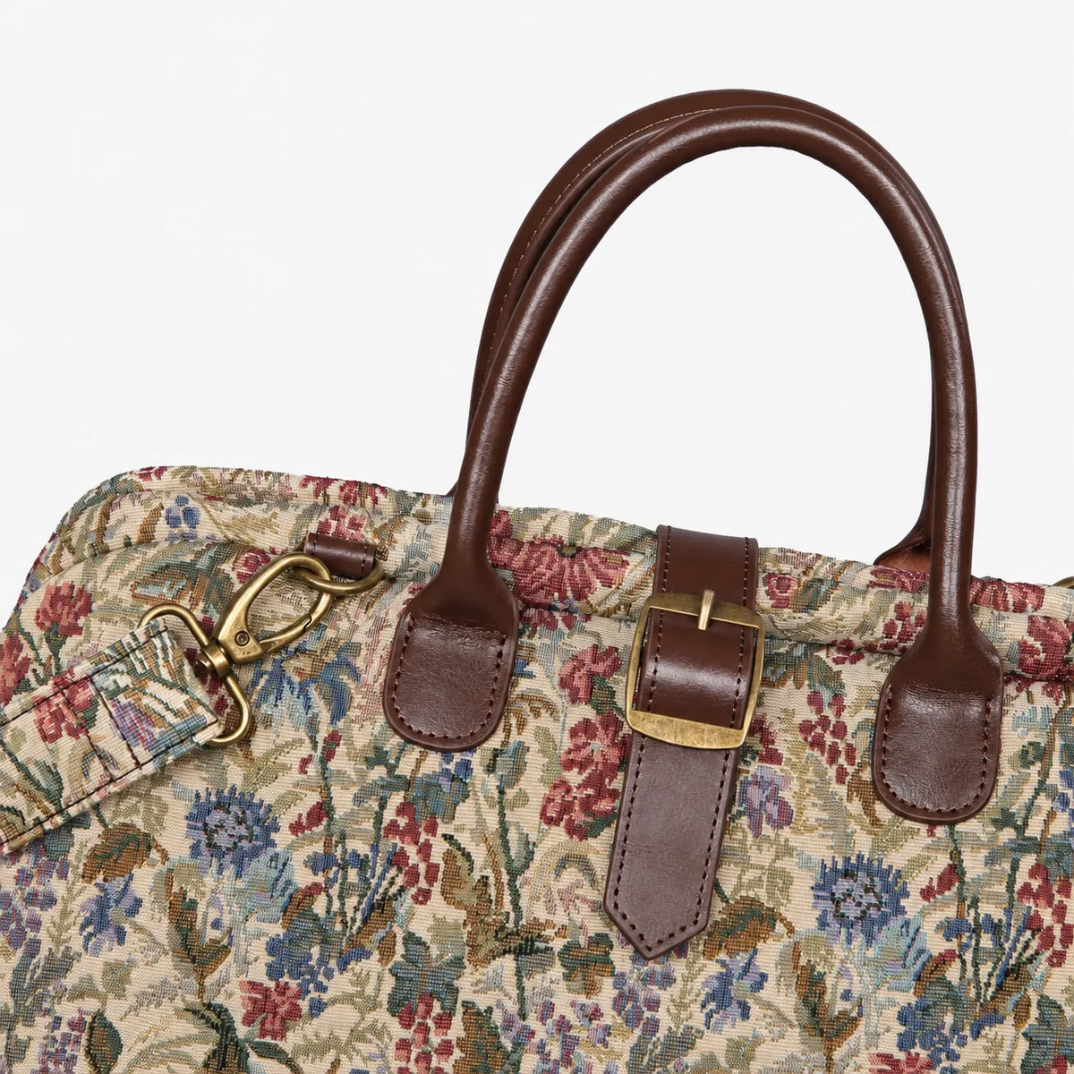 Spring Valley Mint Mary Poppins Weekender Carpetbag buckle