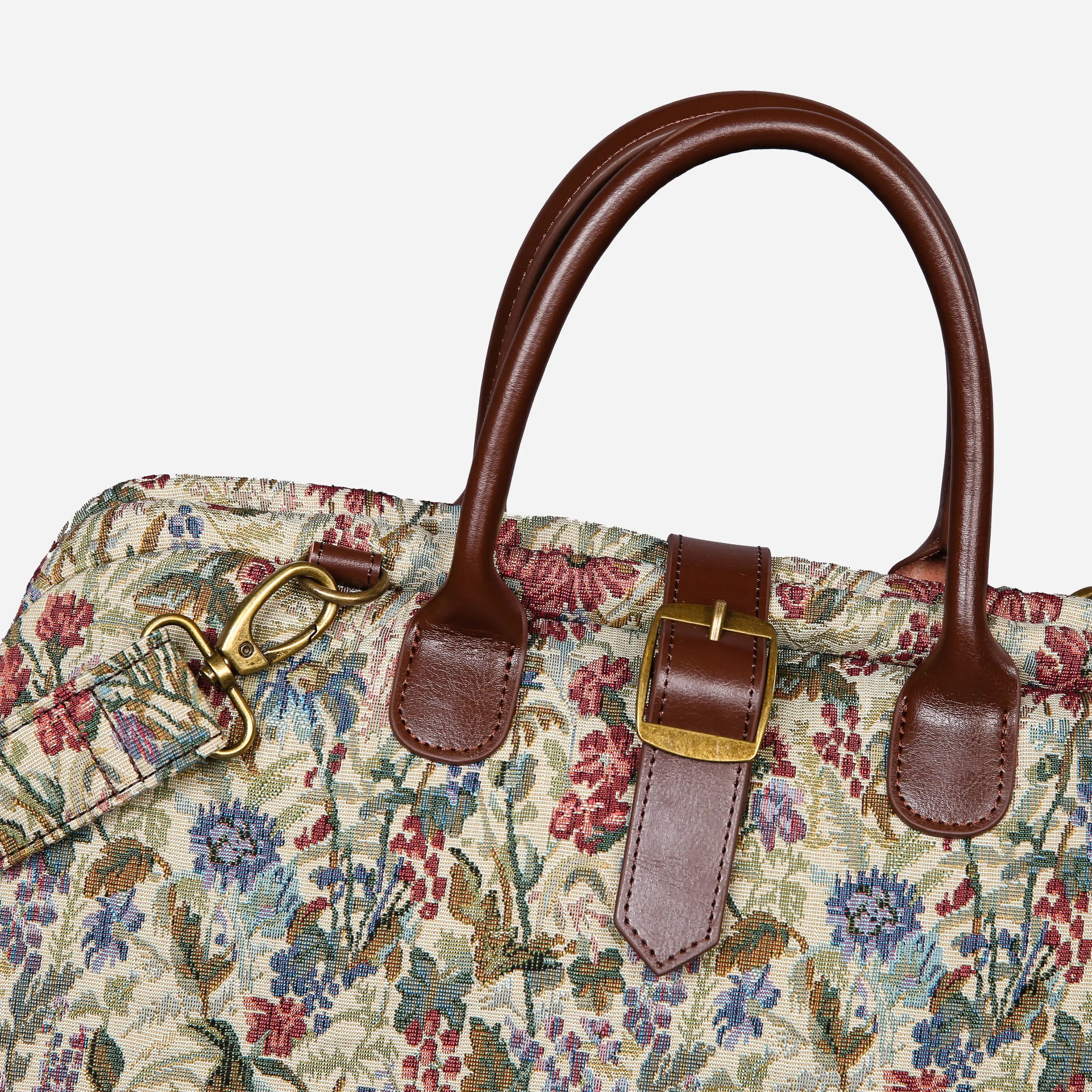 Spring Valley Mint Mary Poppins Weekender Carpetbag buckle