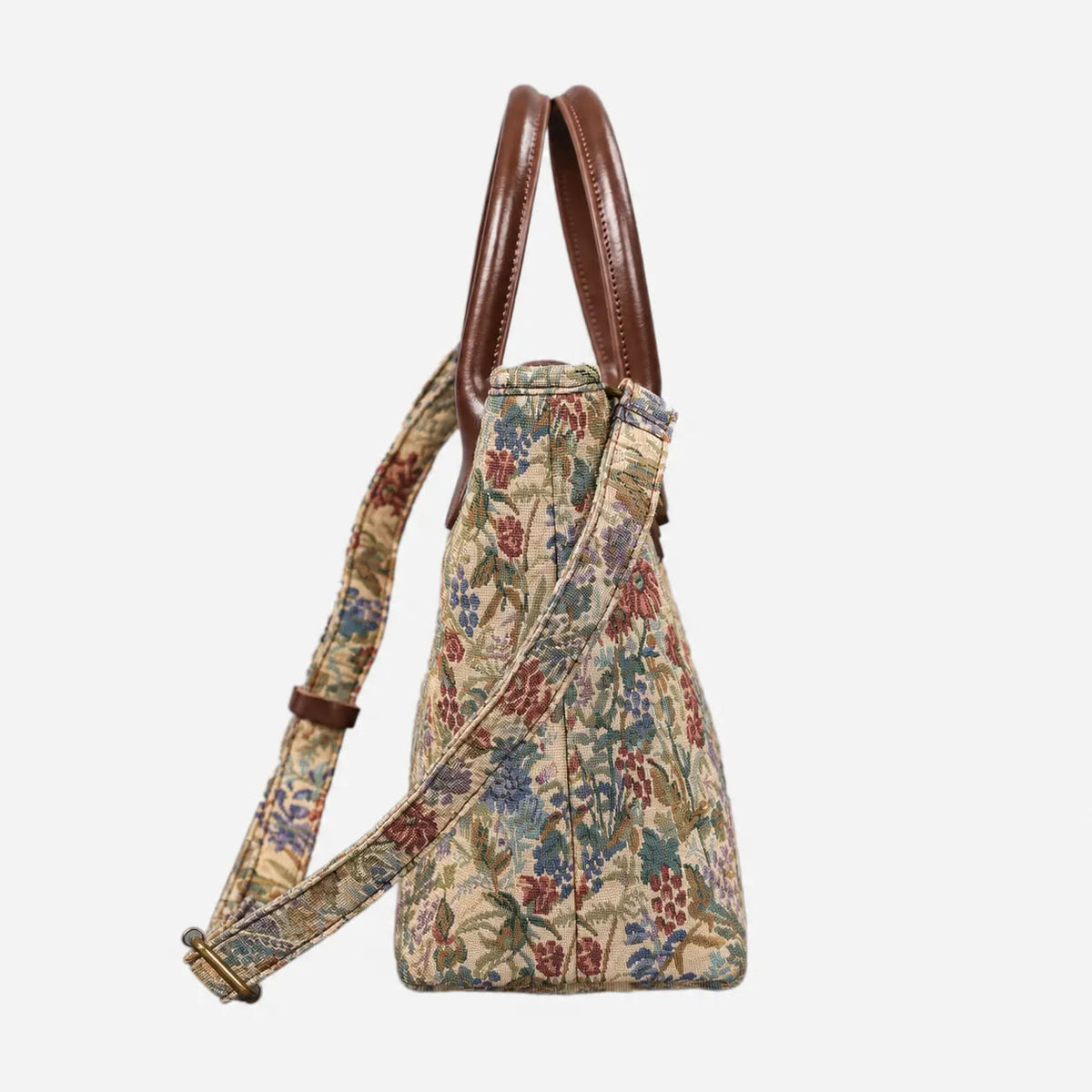Spring Valley Mint Tuck Lock Carpet Satchel carpet bag MCW Handmade of America side