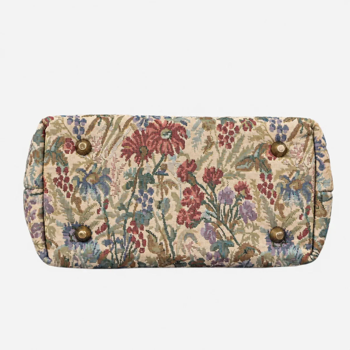 Spring Valley Mint Tuck Lock Carpet Satchel carpet bag MCW Handmade of America bottom
