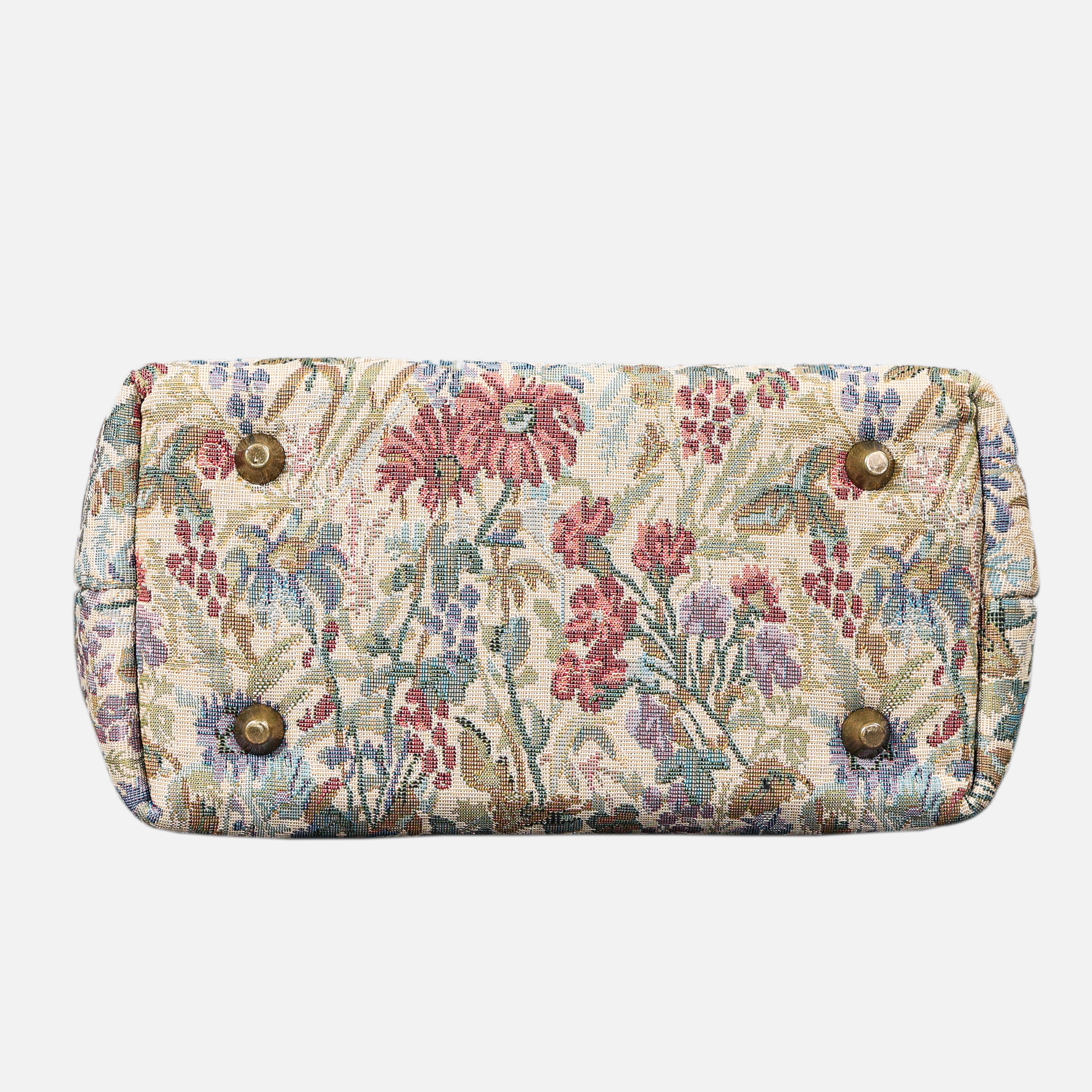 Spring Valley Mint Tuck Lock Carpet Satchel carpet bag MCW Handmade of America bottom