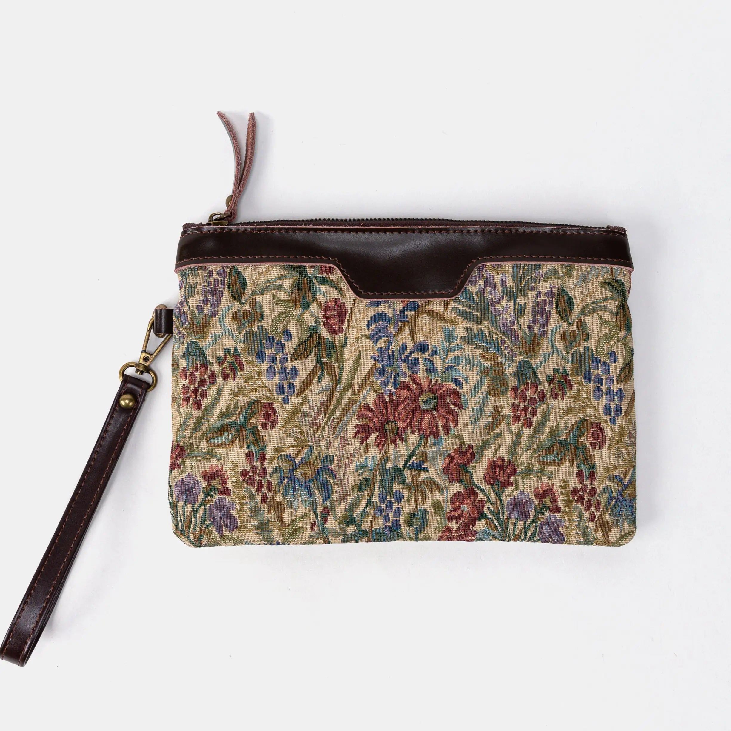 Spring Valley Mint Wristlet Clutch Front
