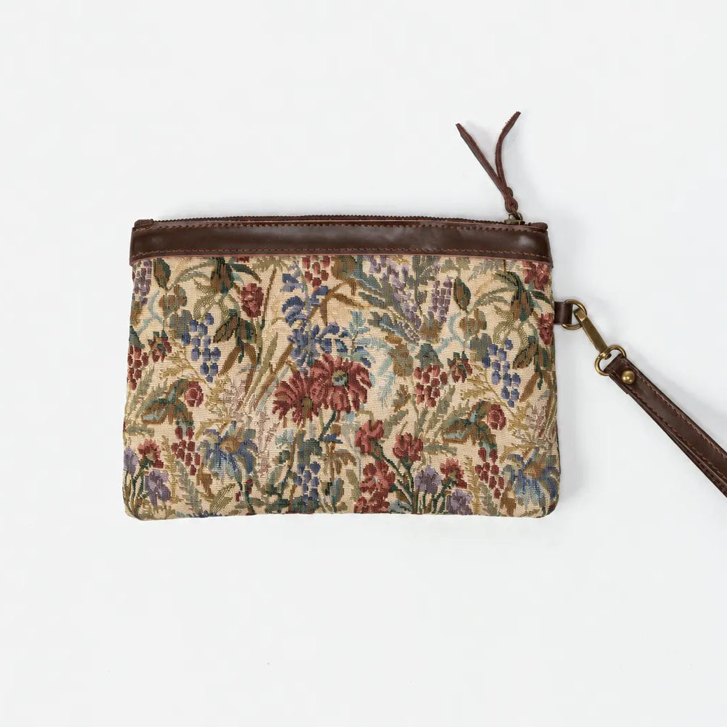 Spring Valley Mint Wristlet Clutch Back