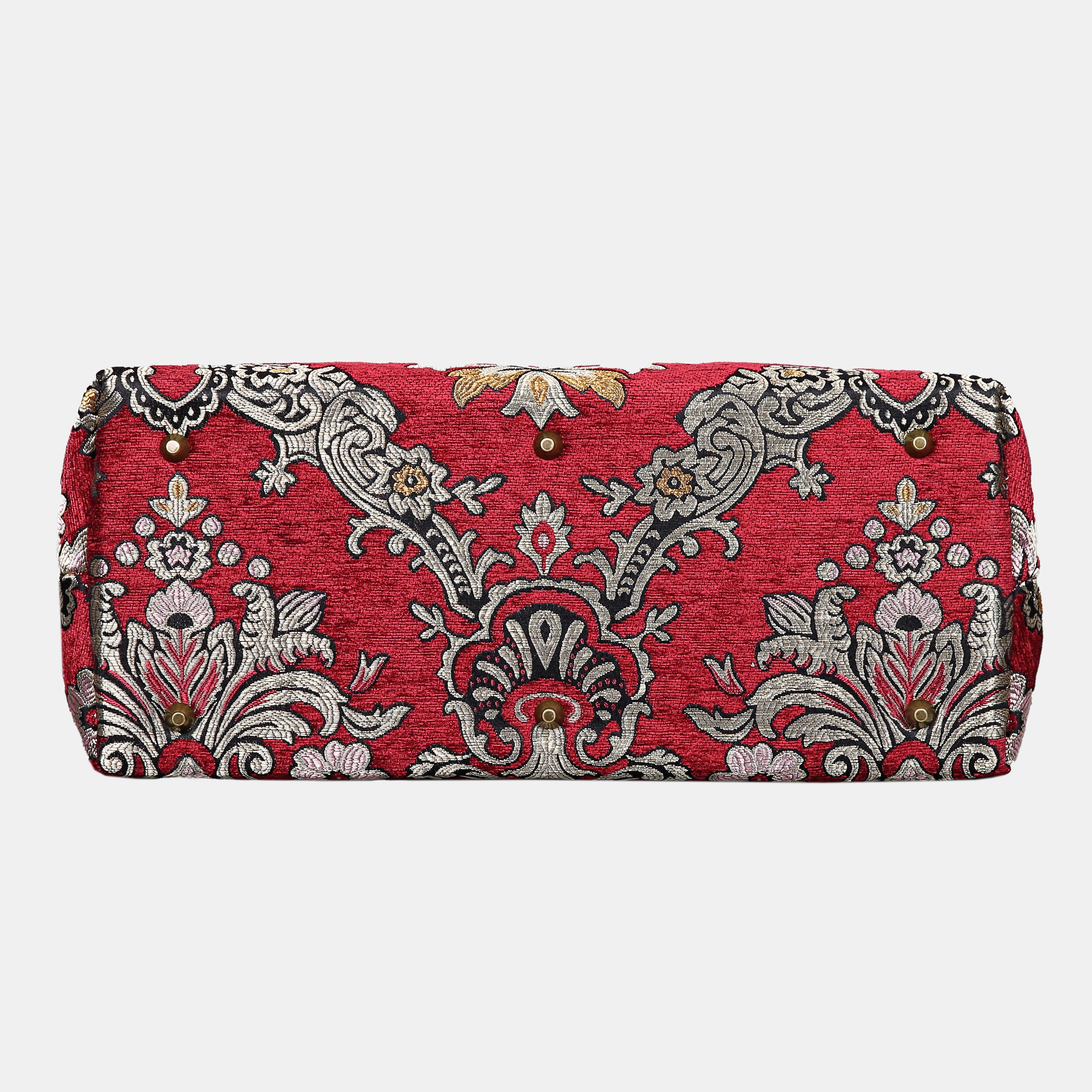 Griccia Red Mary Poppins Weekender carpet bag MCW Handmade-4