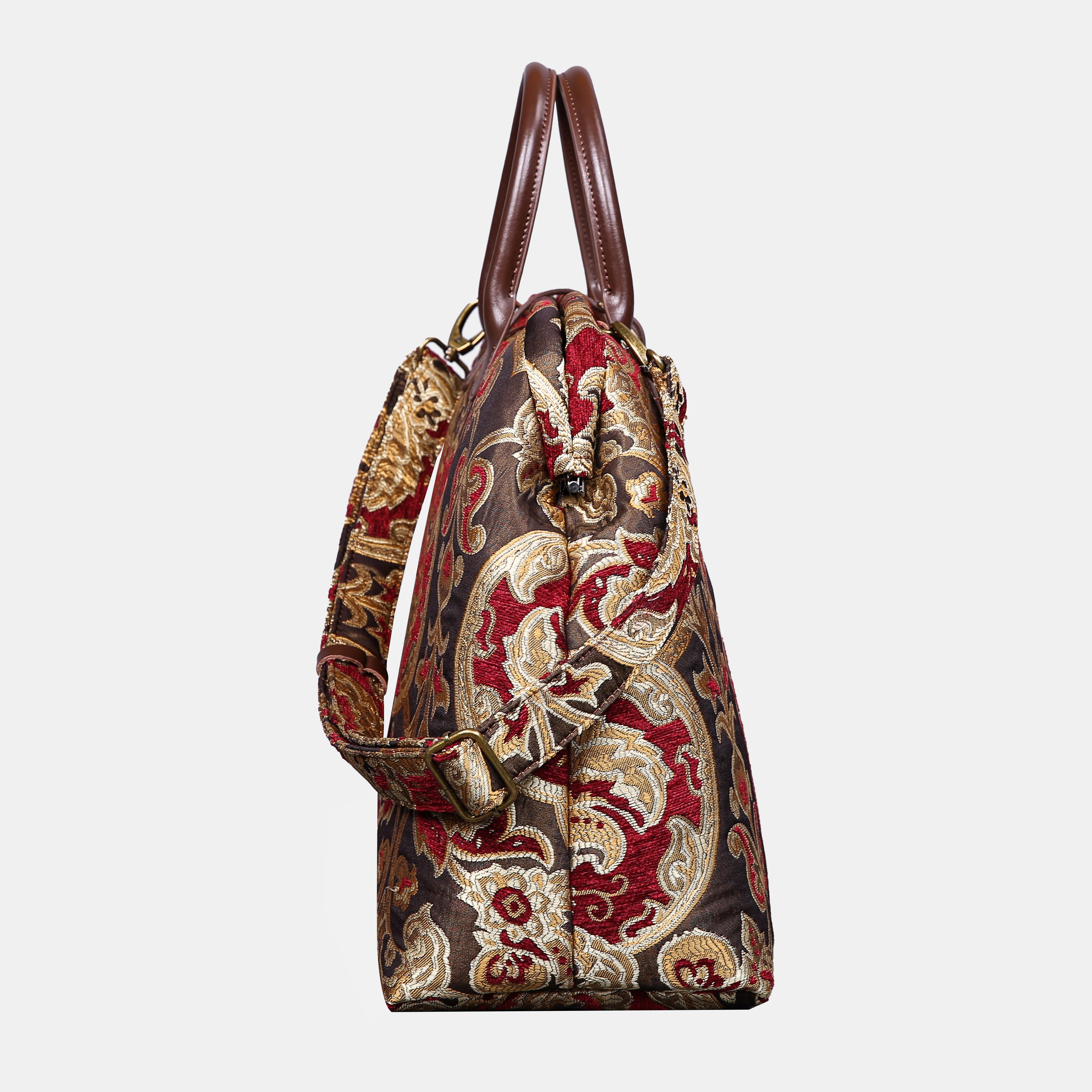 Cammino Gold Mary Poppins Weekender carpet bag MCW Handmade-3