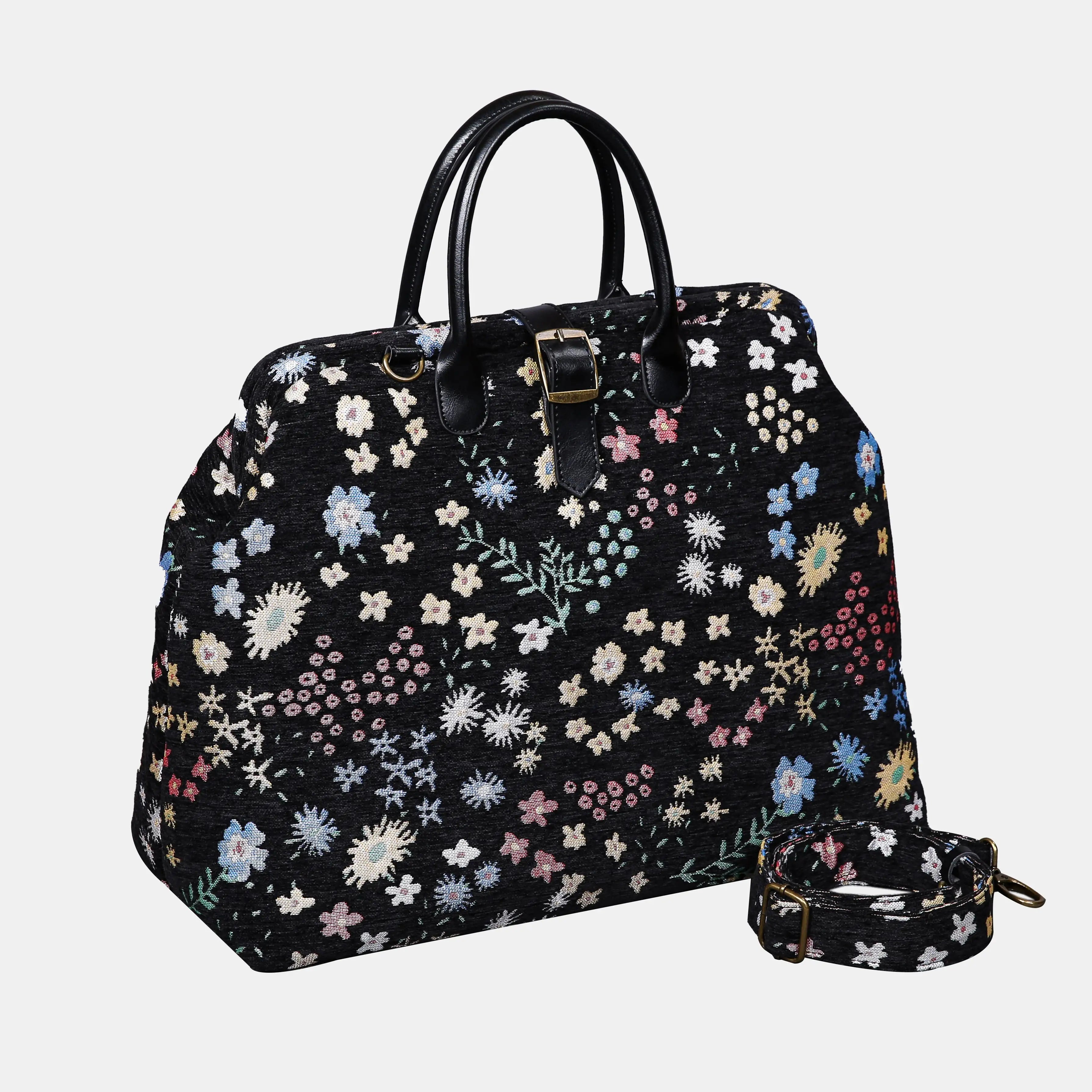 Botanical Garden Mary Poppins Weekender Carpetbag of America with shoulder strap