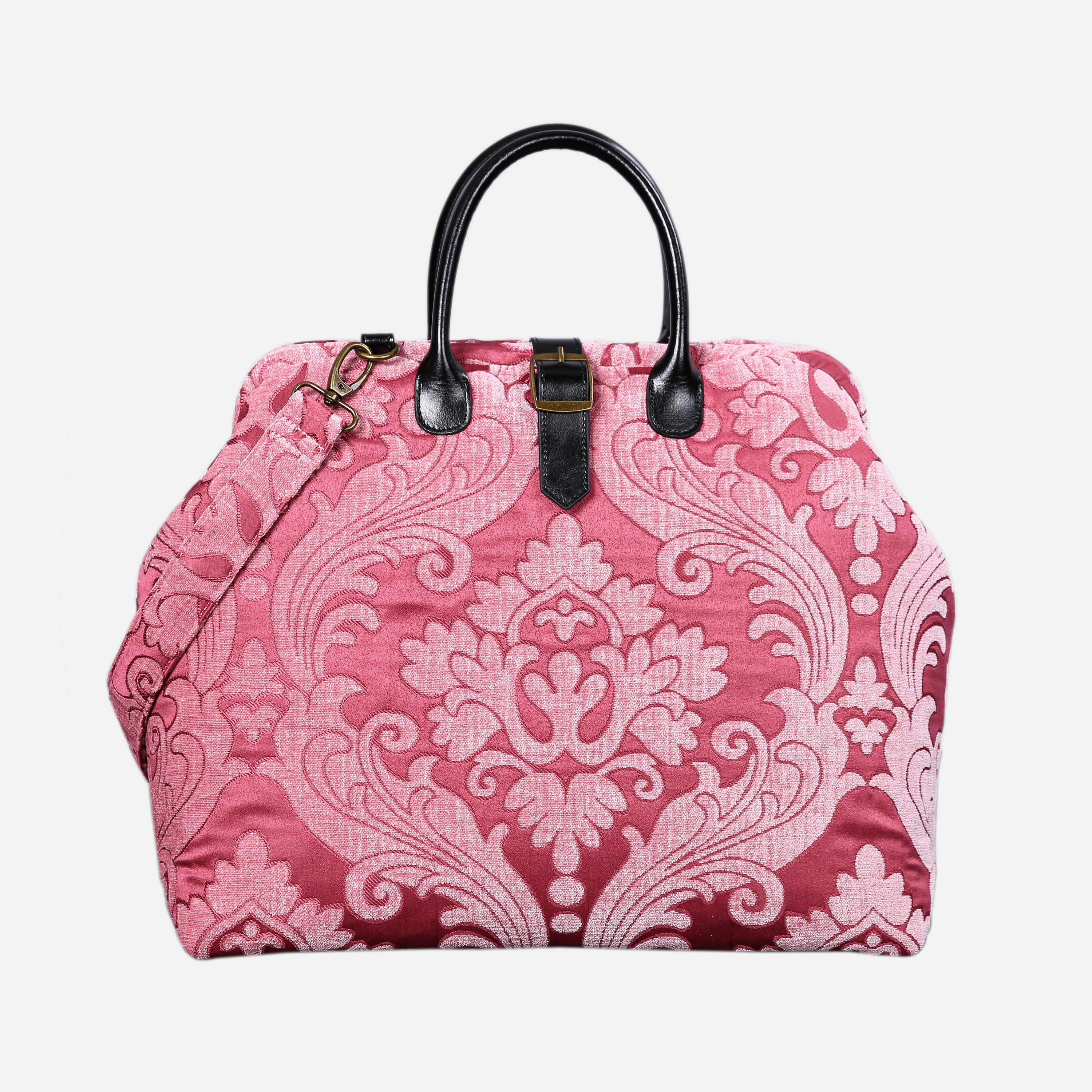 Queen Rose Pink Mary Poppins Weekender carpet bag MCW Handmade