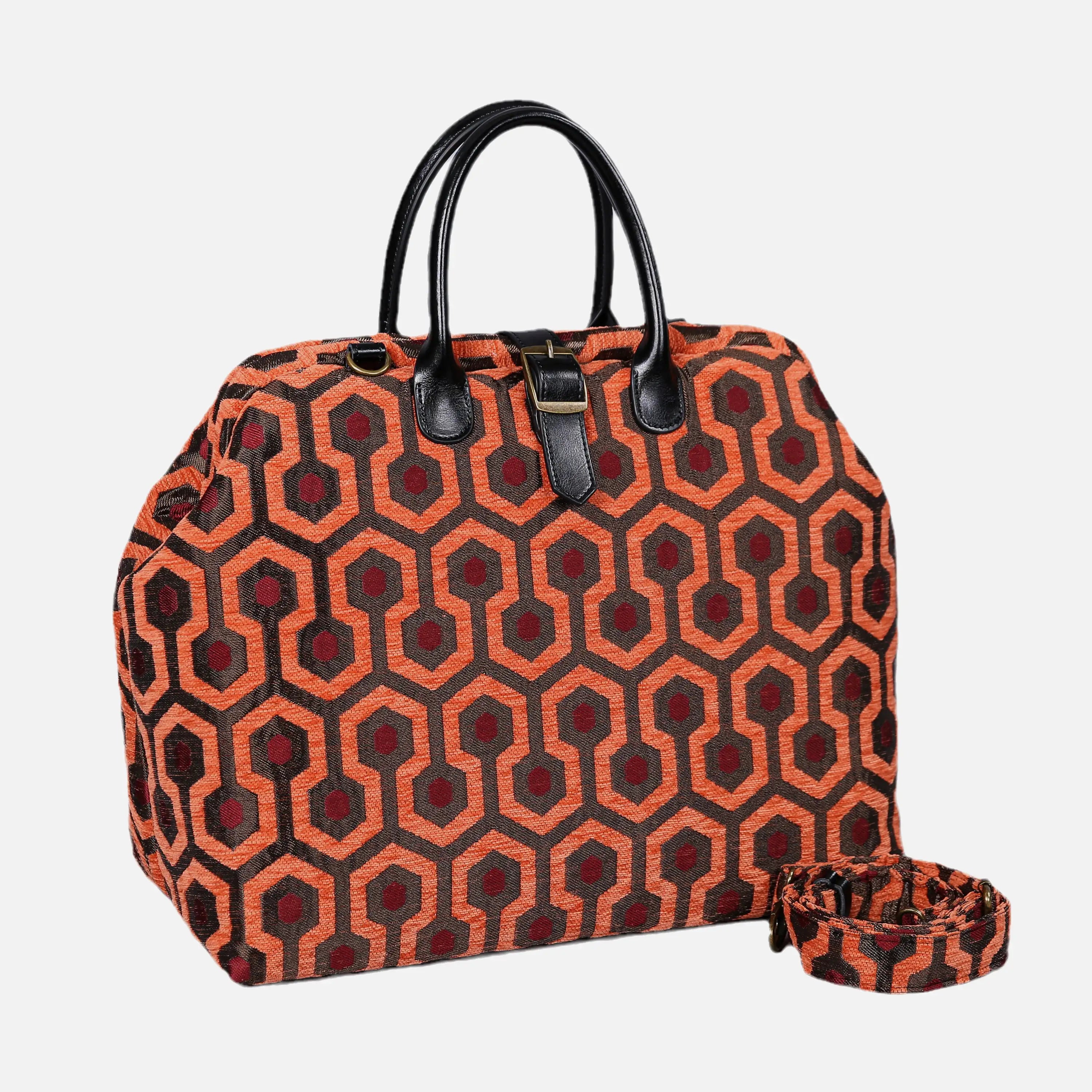 The Shining Overlook Hotel Mary Poppins Weekender Carpetbag of America with shoulder strap
