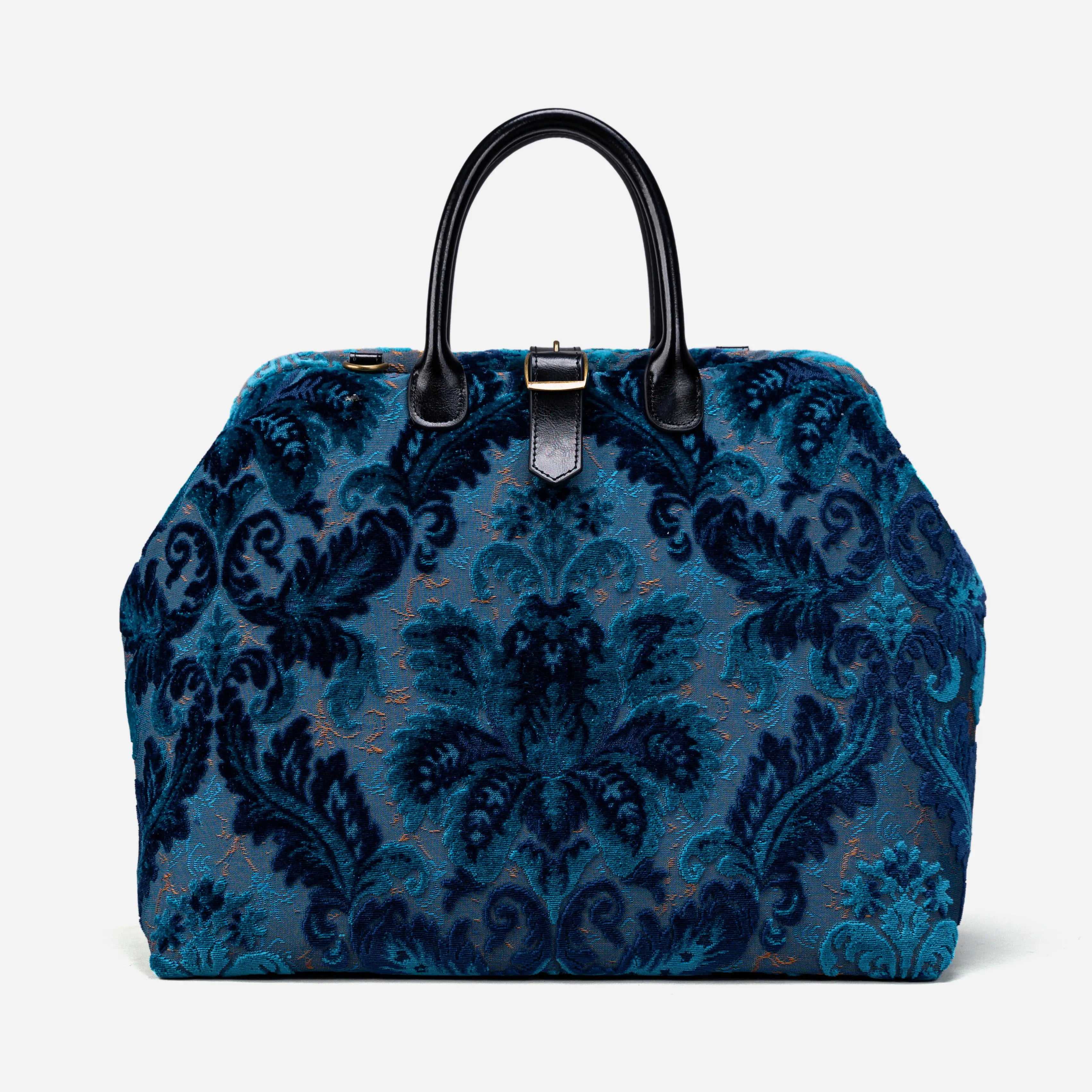  Burnout Velvet Revival Aqua Mary Poppins Weekender Carpetbag main